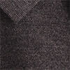 KNITTED MERINO WOOL SHIRTDARK-BROWN MÉLANGE