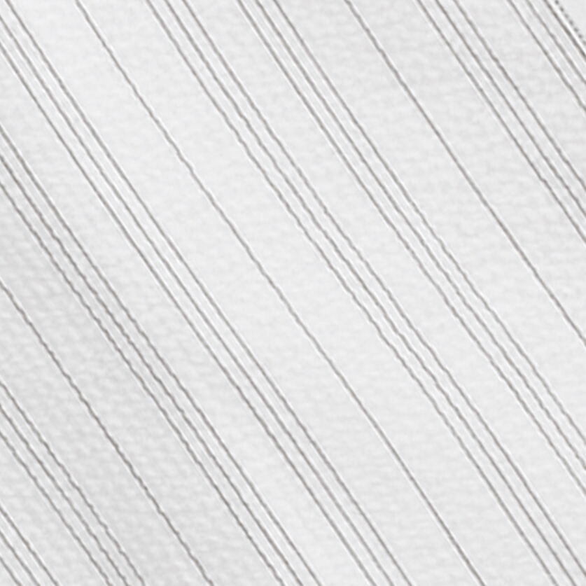 RUFFLE-COLLAR SEERSUCKER BLOUSEWHITE / STRIPED