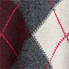 ARGYLE WOOL-ALPACA V-NECK JUMPERBROWN / BLUE / CHECKED
