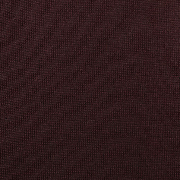 SLIM MERINO WOOL HENLEY T-SHIRTBURGUNDY