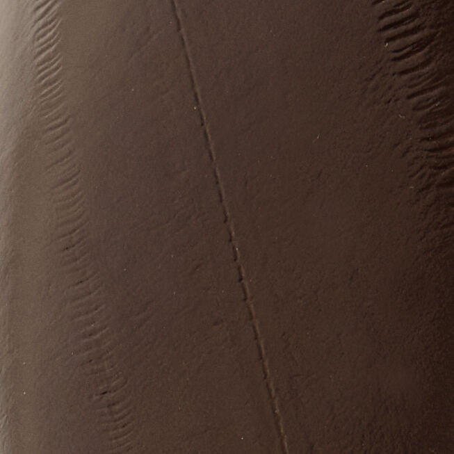 SQUARE-TOE EEL-EFFECT LEATHER FLATSBROWN