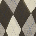 MERINO WOOL HIGH-NECK TOPBROWN / GREY / ARGYLE