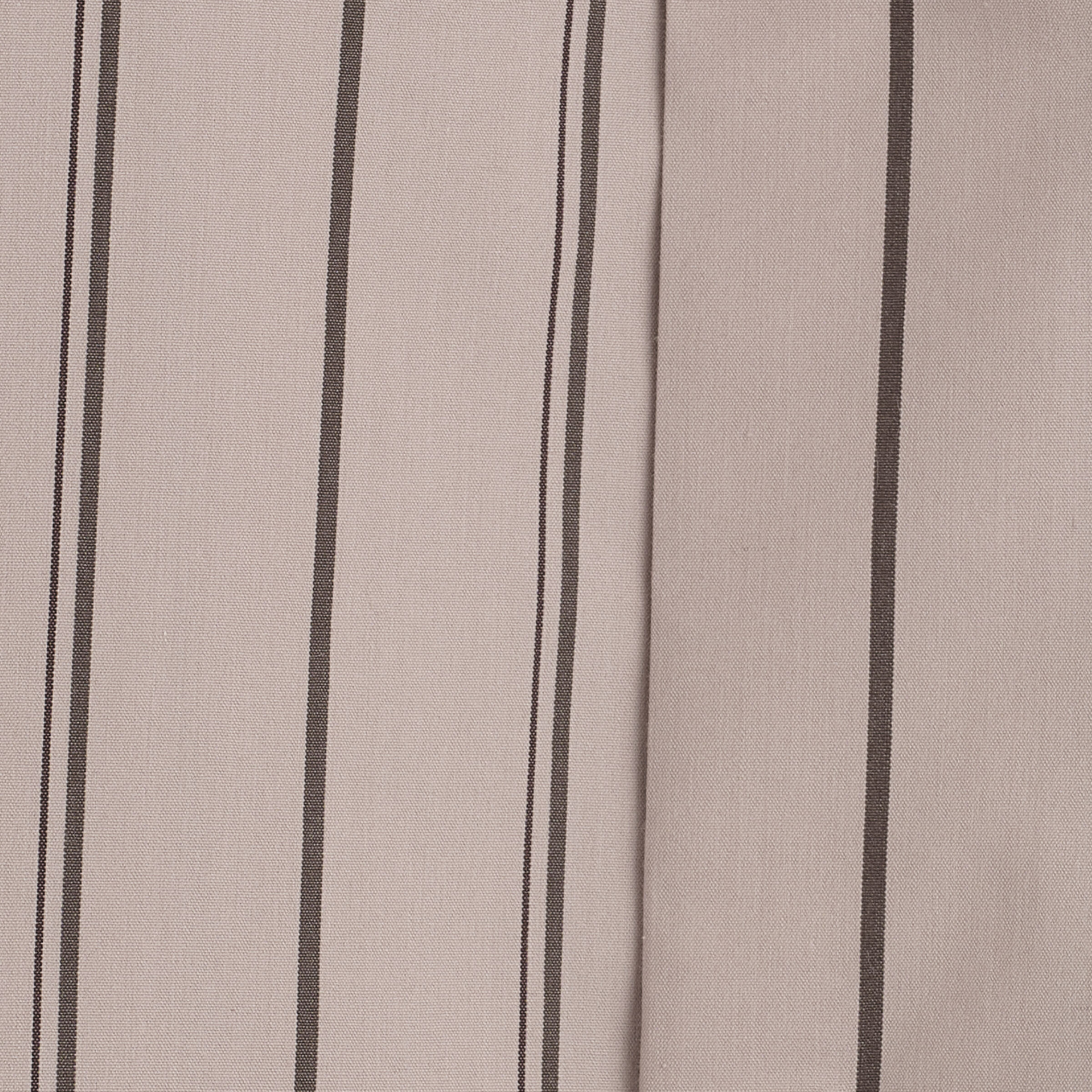 STRIPED STRUCTURED COTTON-SILK SHIRTWHITE / BROWN / STRIPED