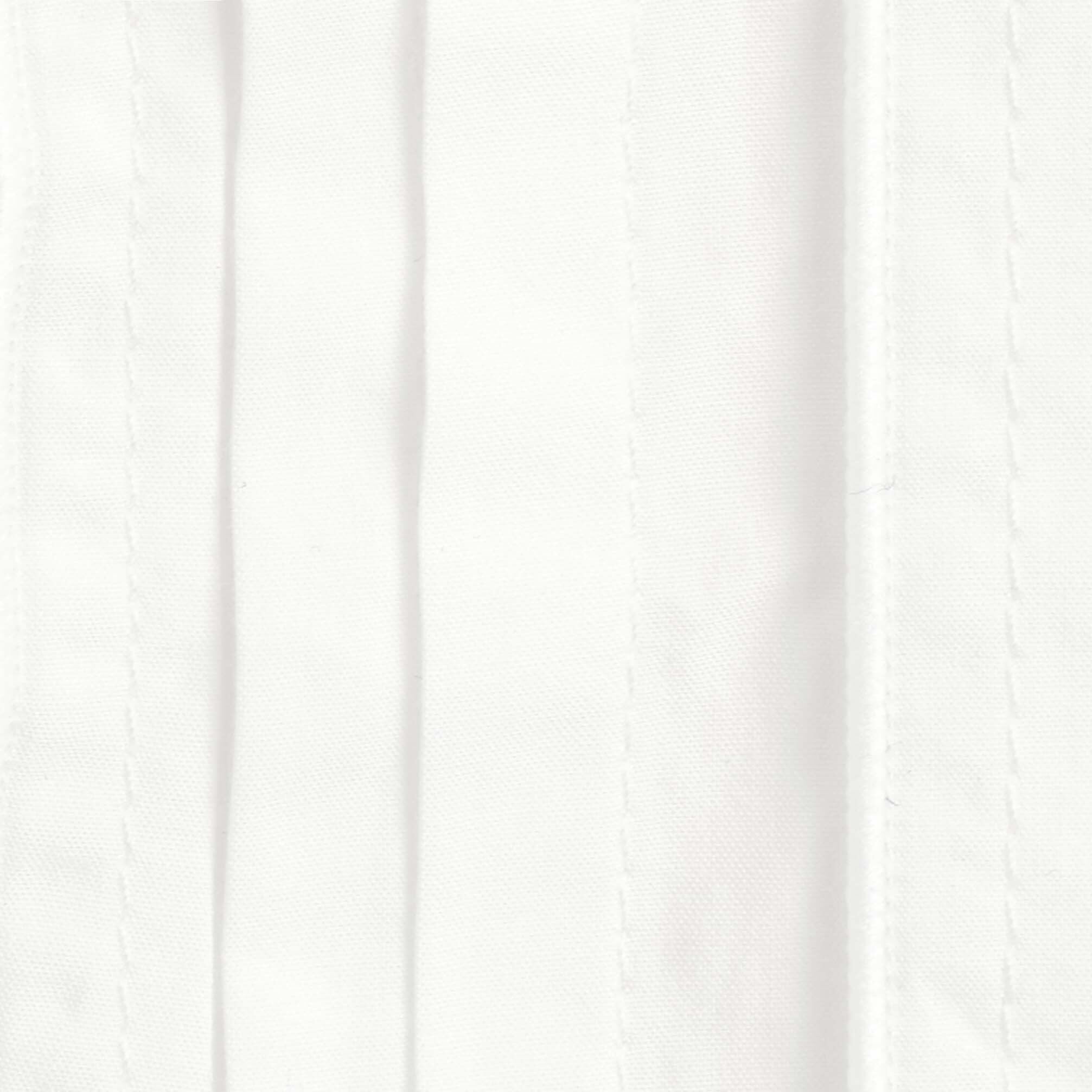 RUFFLED PINTUCKED COTTON BLOUSEWHITE