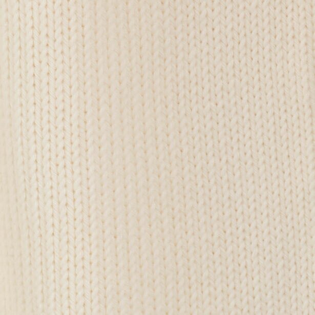 KNITTED COTTON SHORT-SLEEVED CARDIGANCREAM