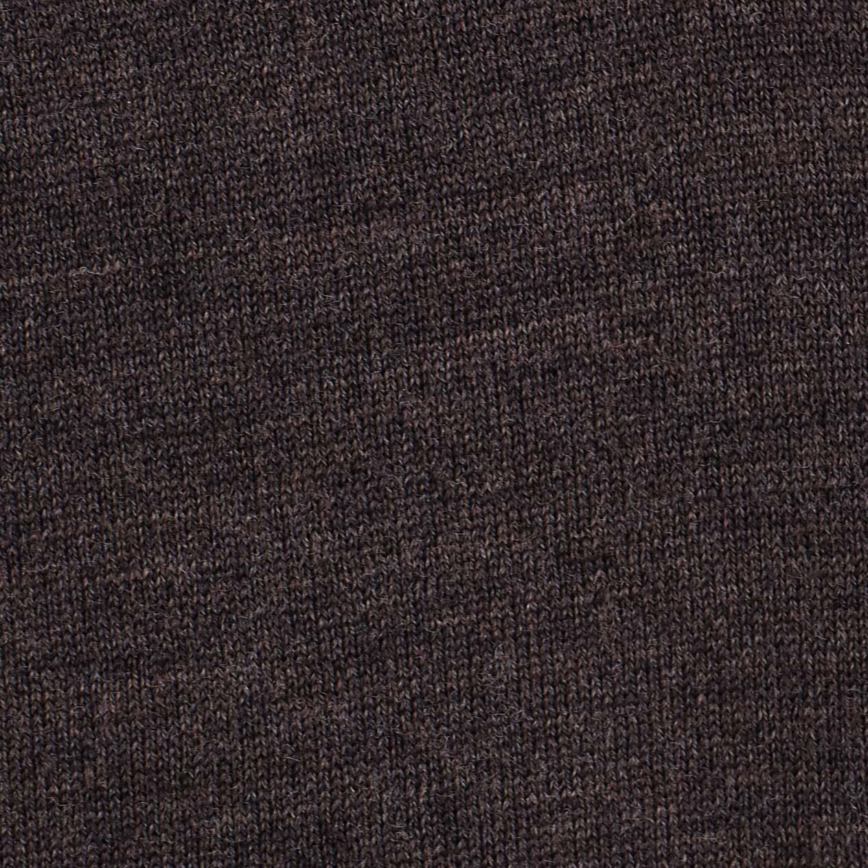 SLIM MERINO WOOL CREW-NECK JUMPERCHOCOLATE MÉLANGE