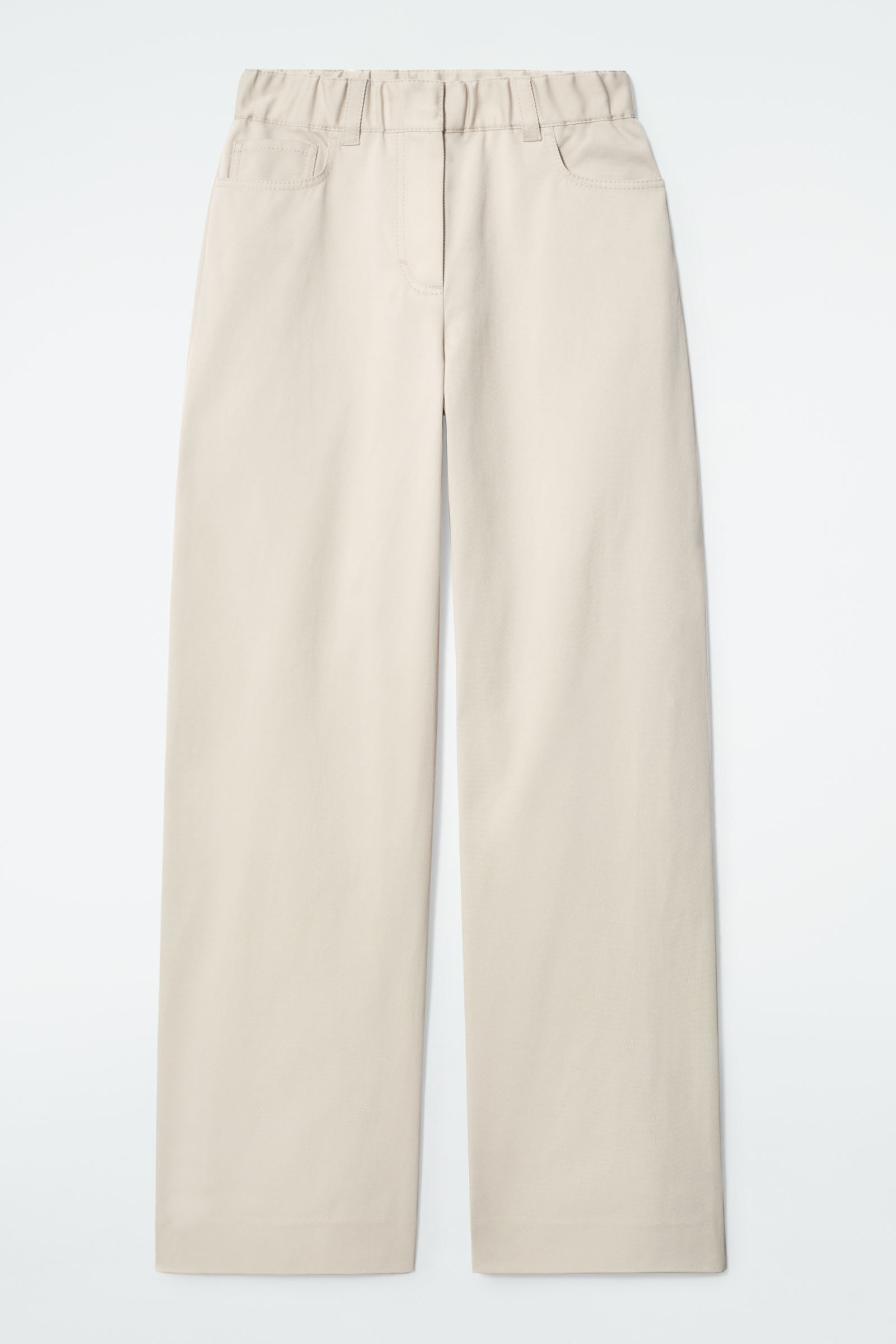 HOMEWOMENCLOTHINGWIDE-LEG COTTON TROUSERS