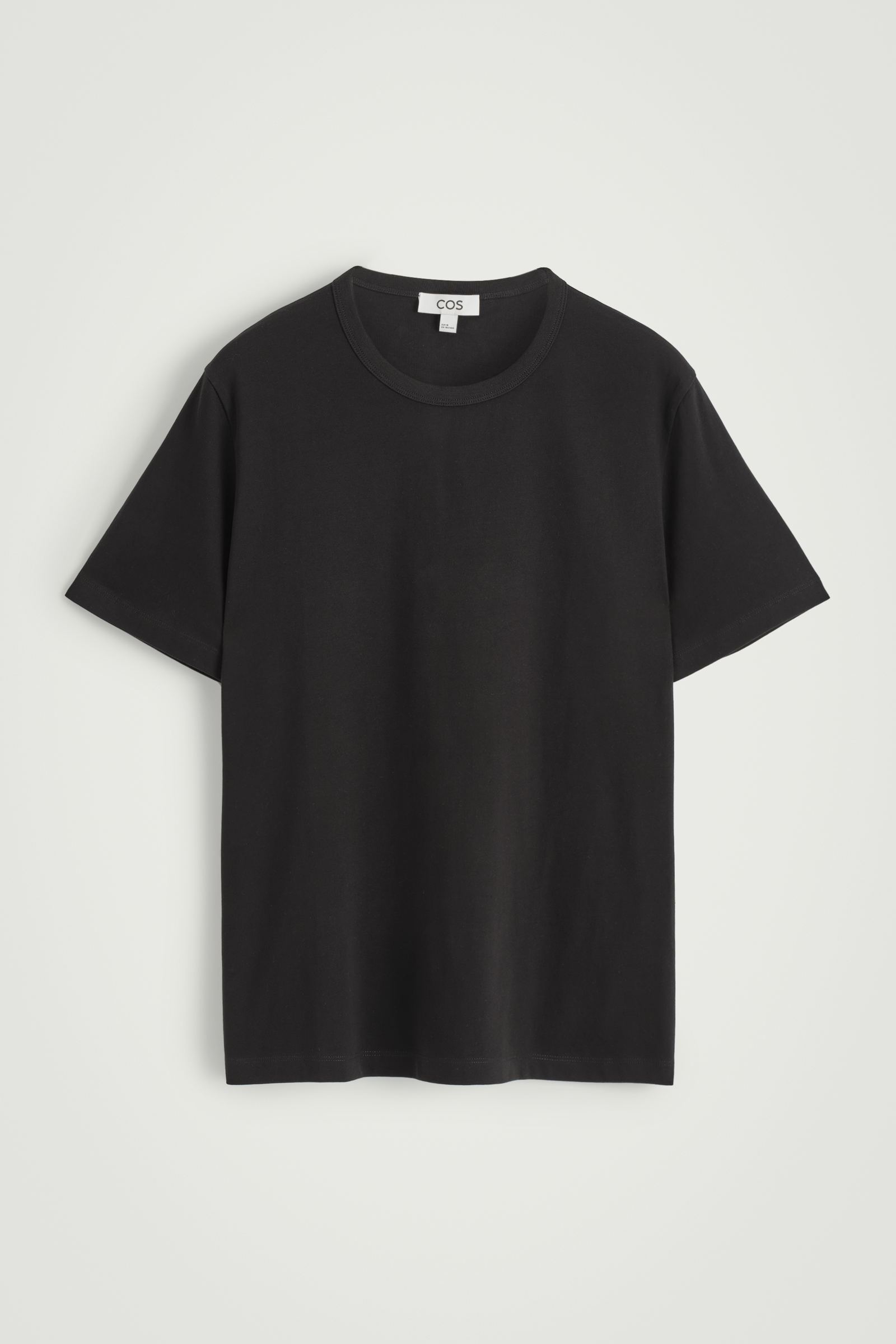 BRUSHED-COTTON T-SHIRTBLACK