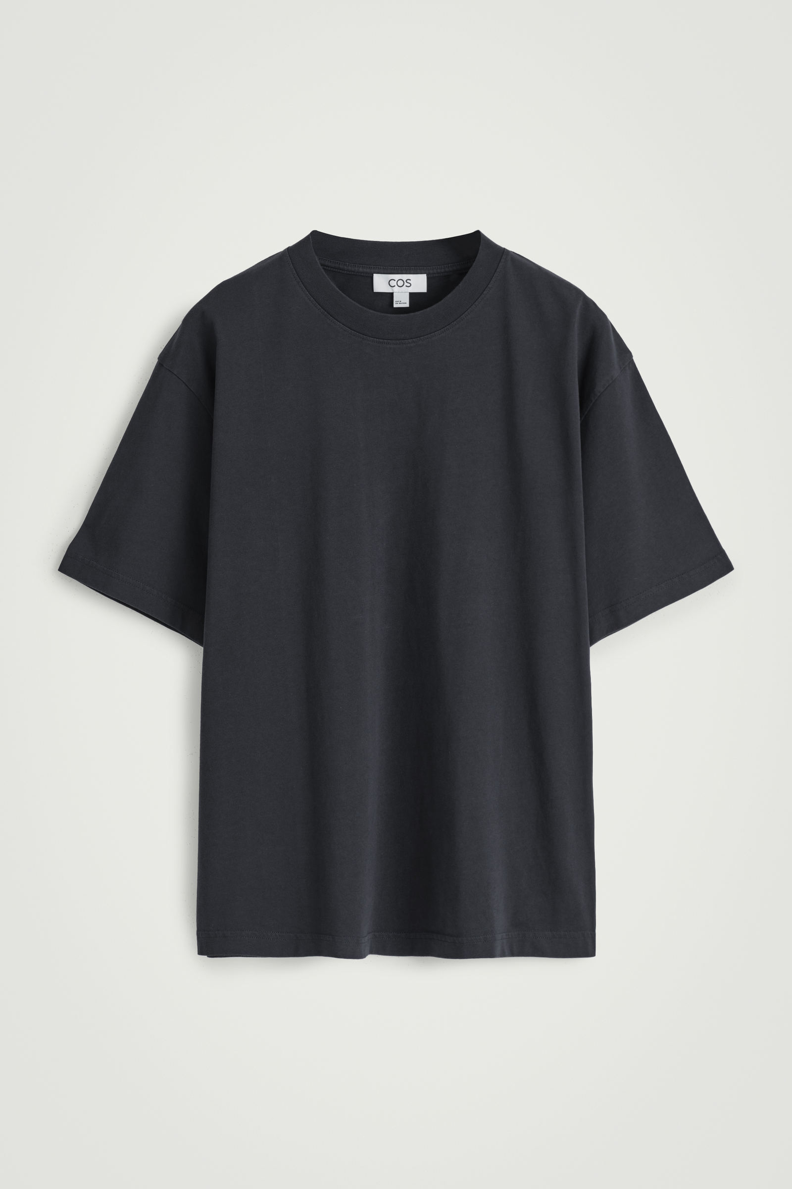 RELAXED LIGHTWEIGHT COTTON T-SHIRTNAVY