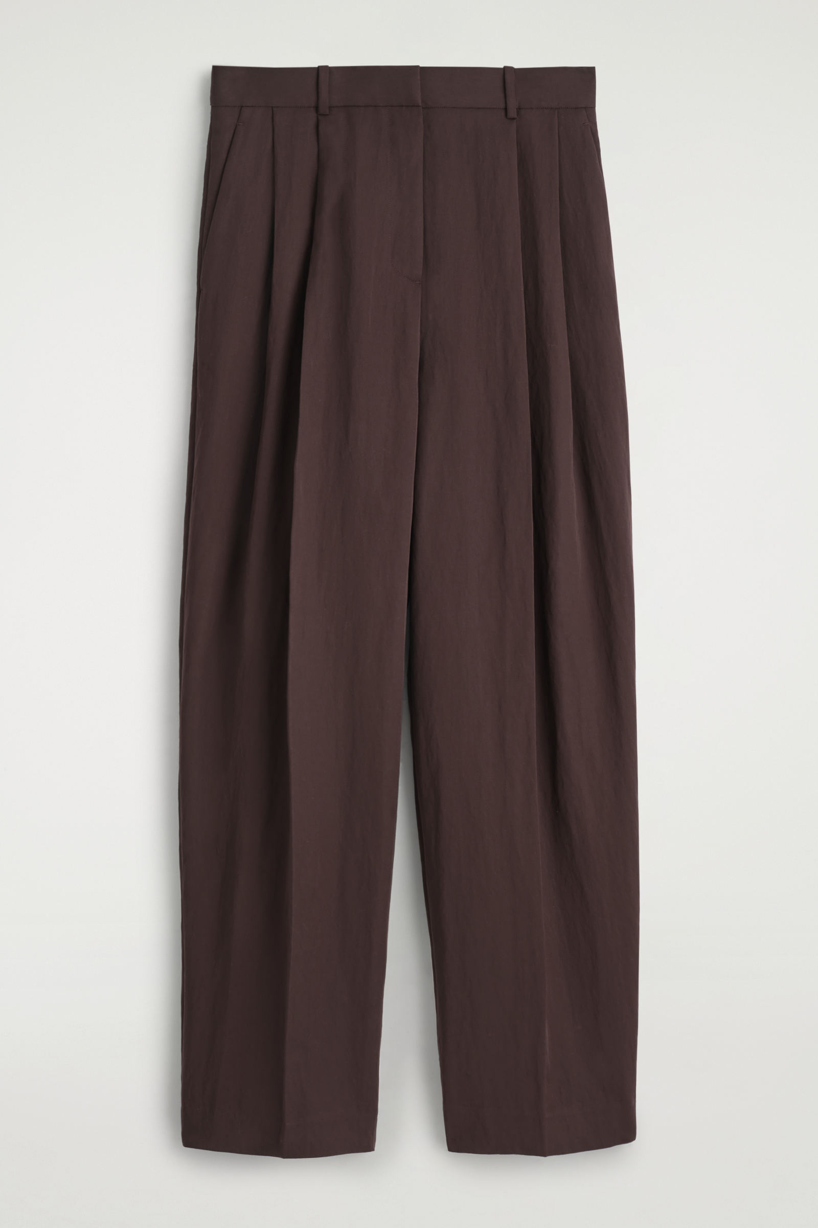 RELAXED FLUID WIDE-LEG TROUSERS