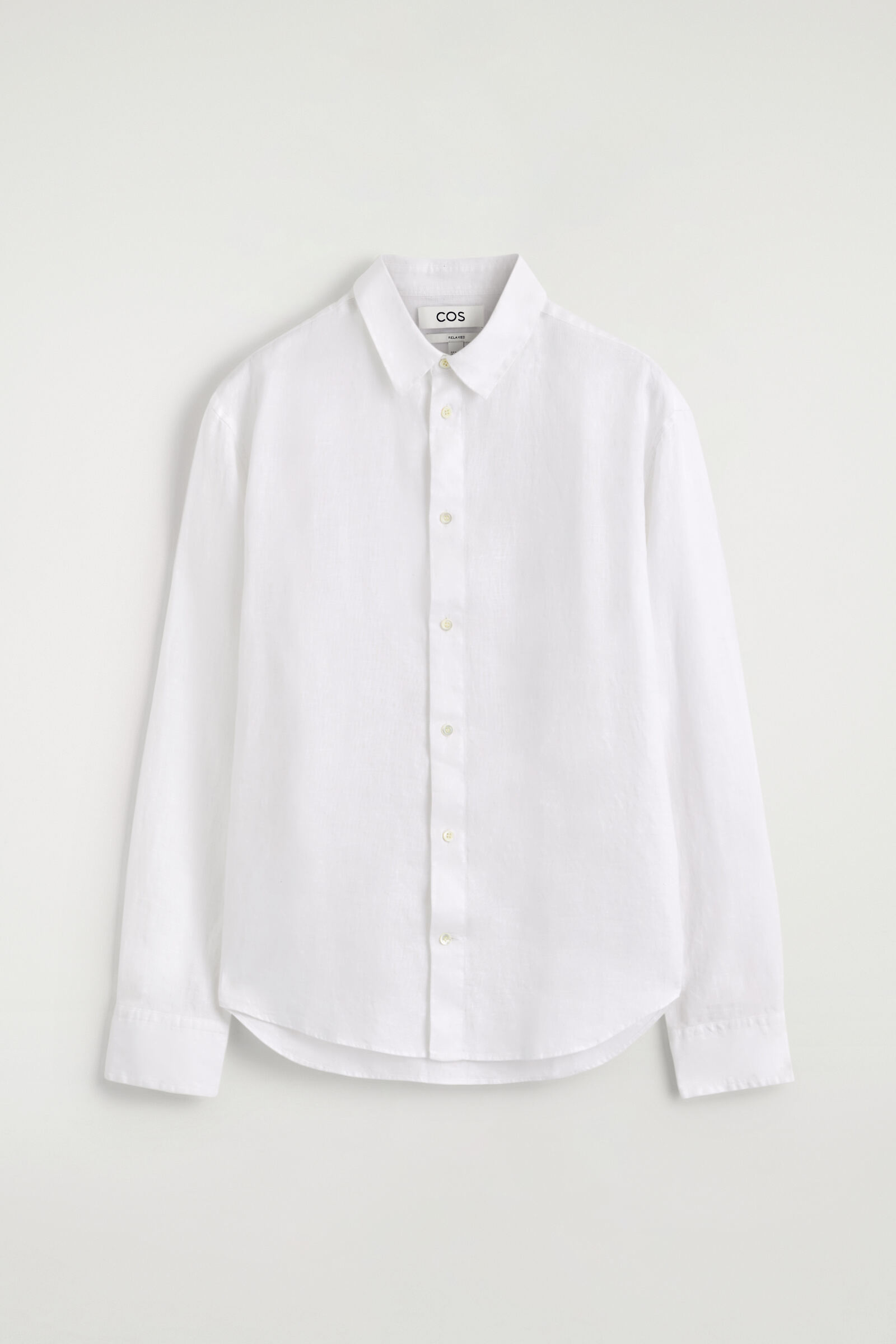 RELAXED LINEN SHIRTWHITE