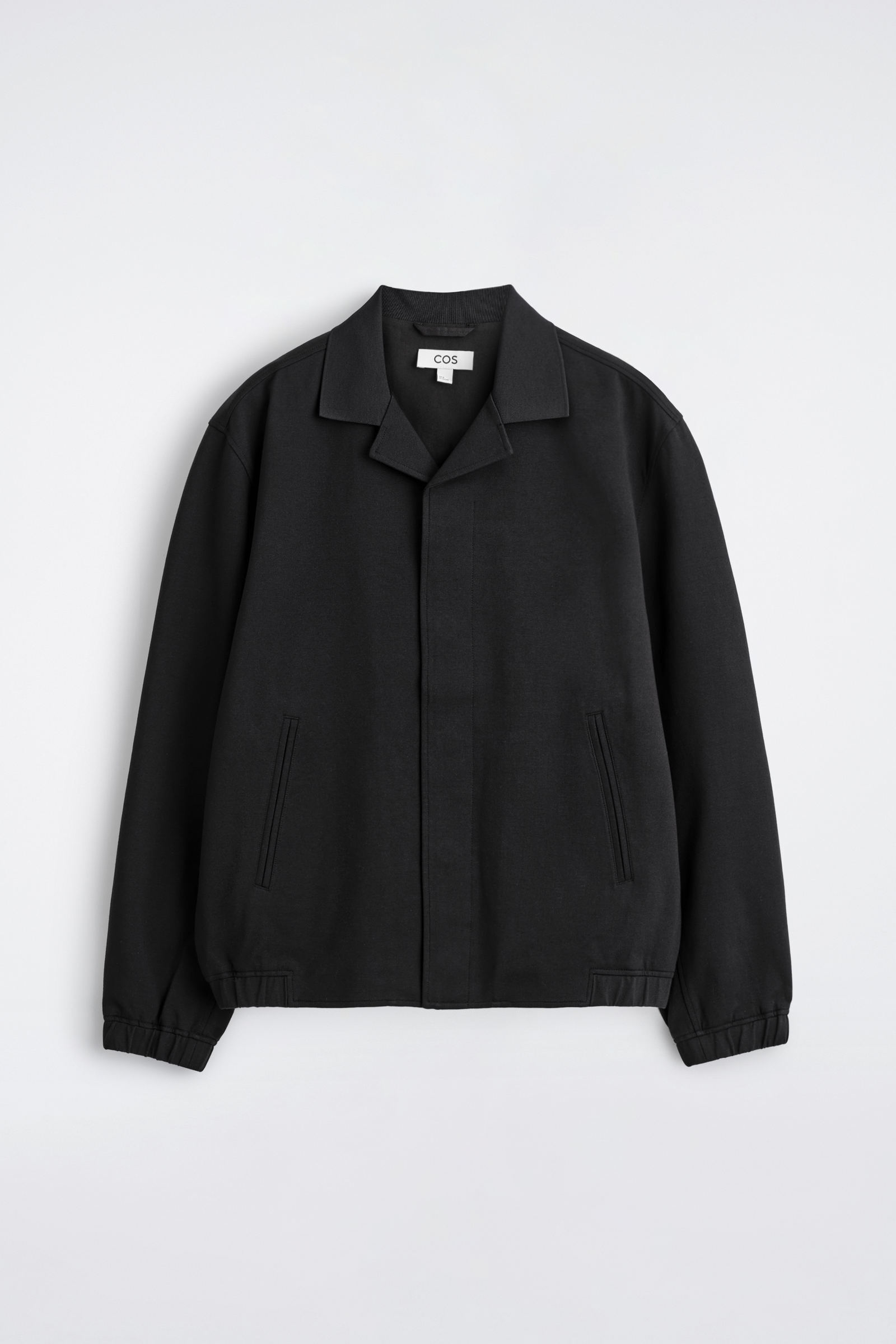 COLLARED INTERLOCK COTTON-JERSEY JACKET | COS
