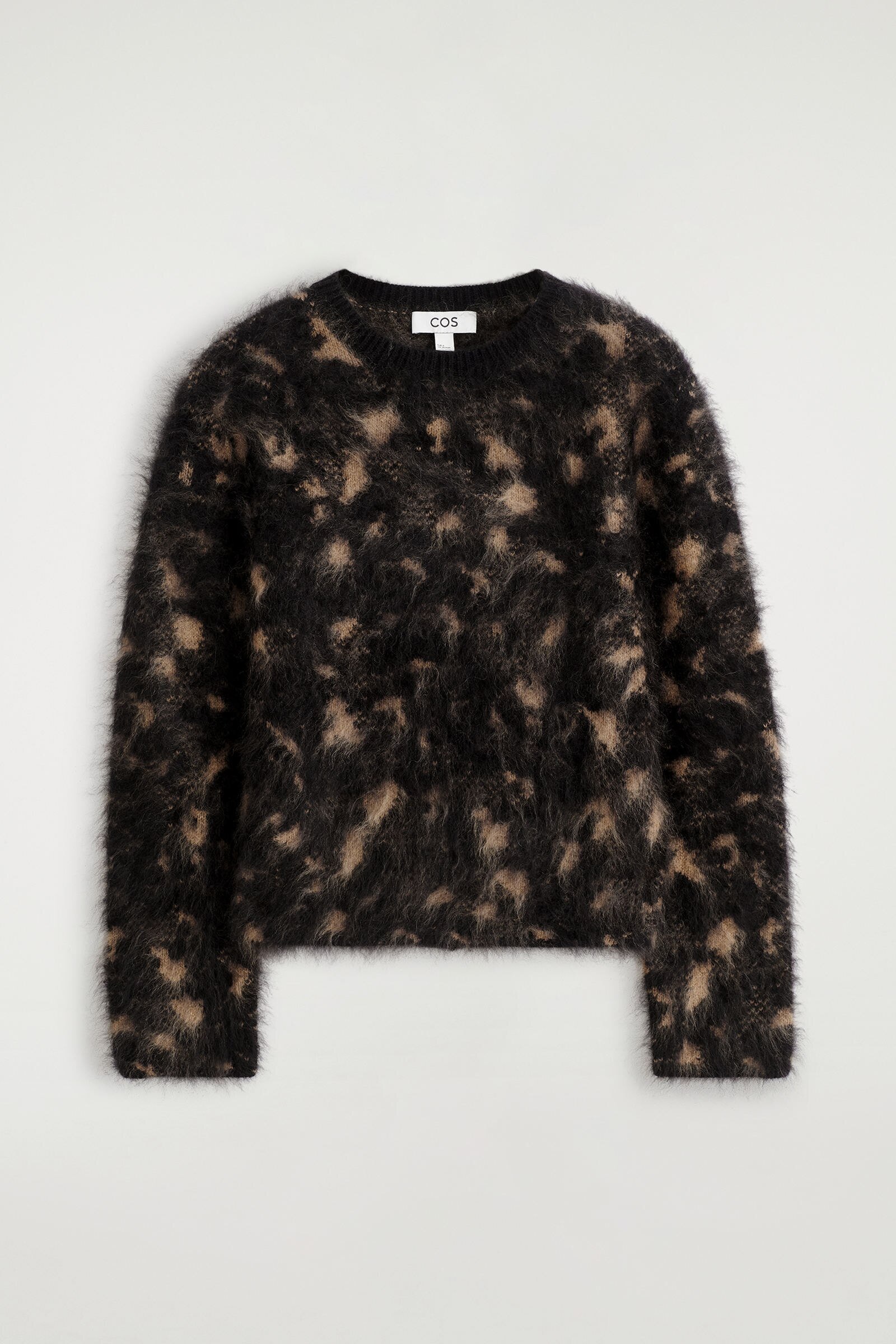 ANIMAL-JACQUARD MERINO WOOL JUMPERBLACK / BROWN