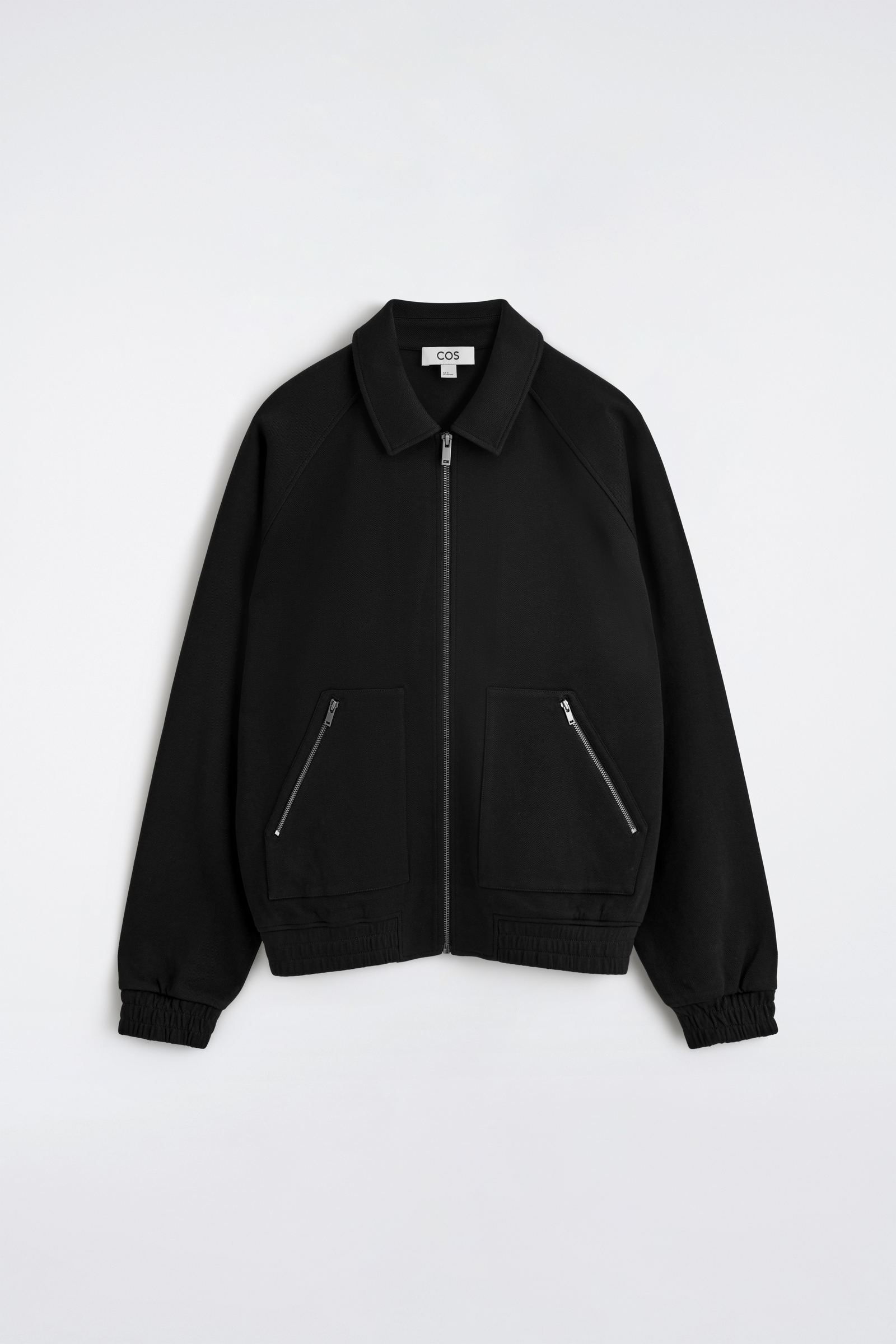 COTTON-JERSEY BOMBER JACKETNAVY