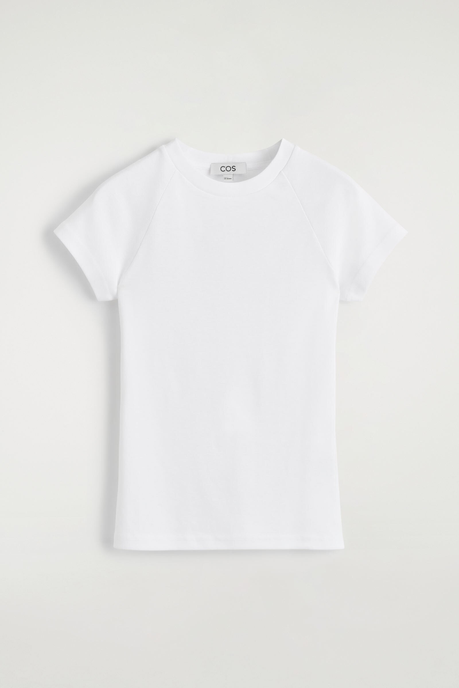 SLIM COTTON RAGLAN T-SHIRTWHITE