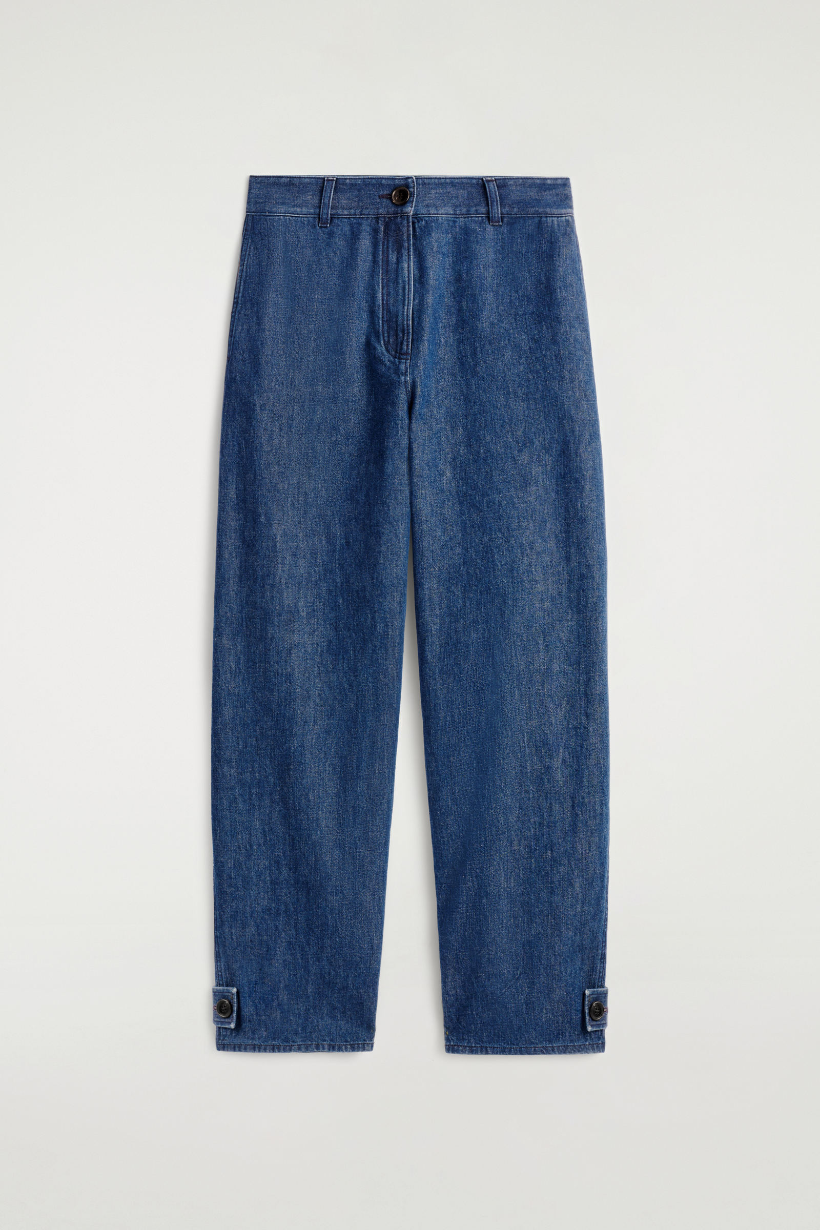 DENIM TULIP TROUSERSBLUE