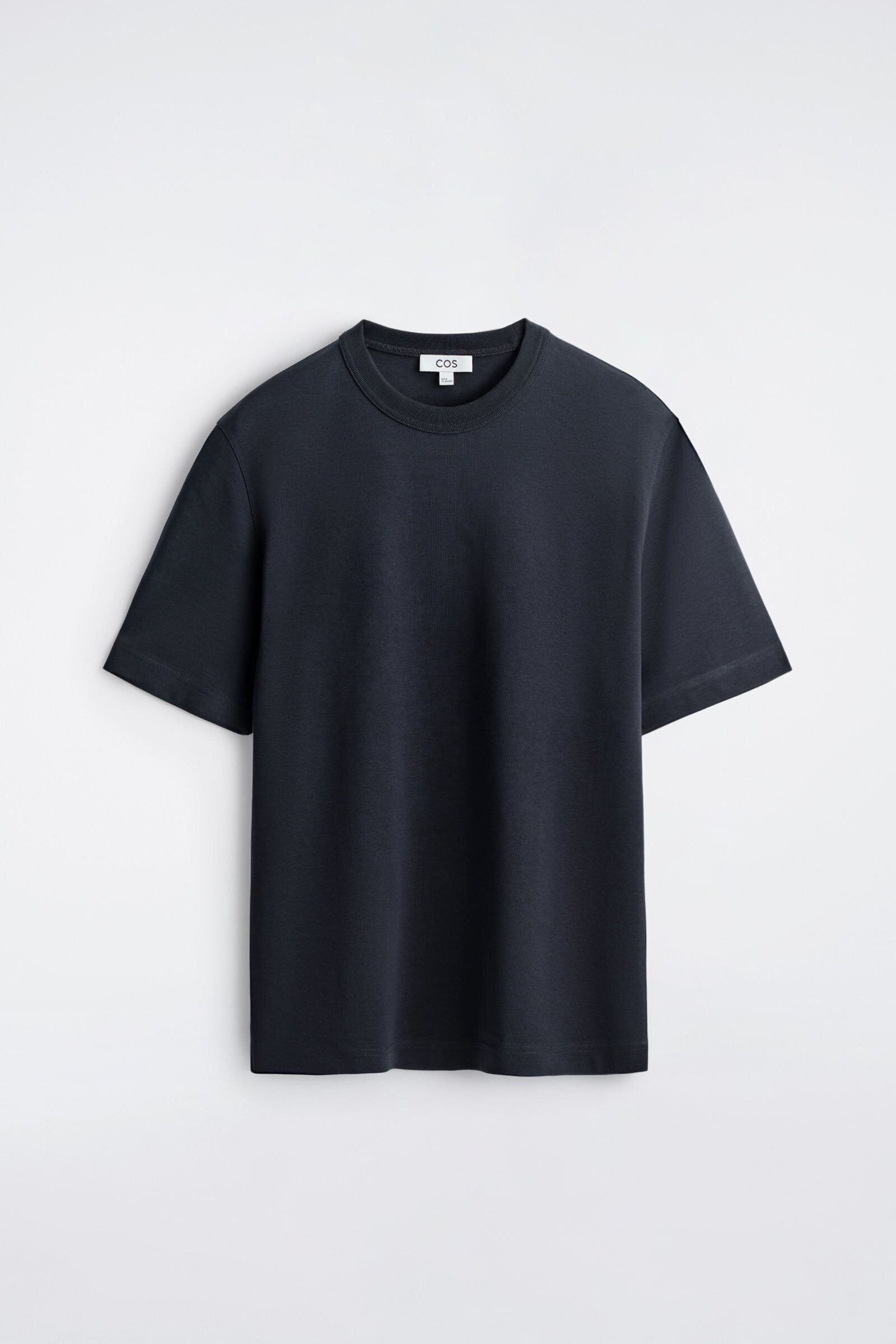 INTERLOCK COTTON CREW-NECK T-SHIRTNAVY