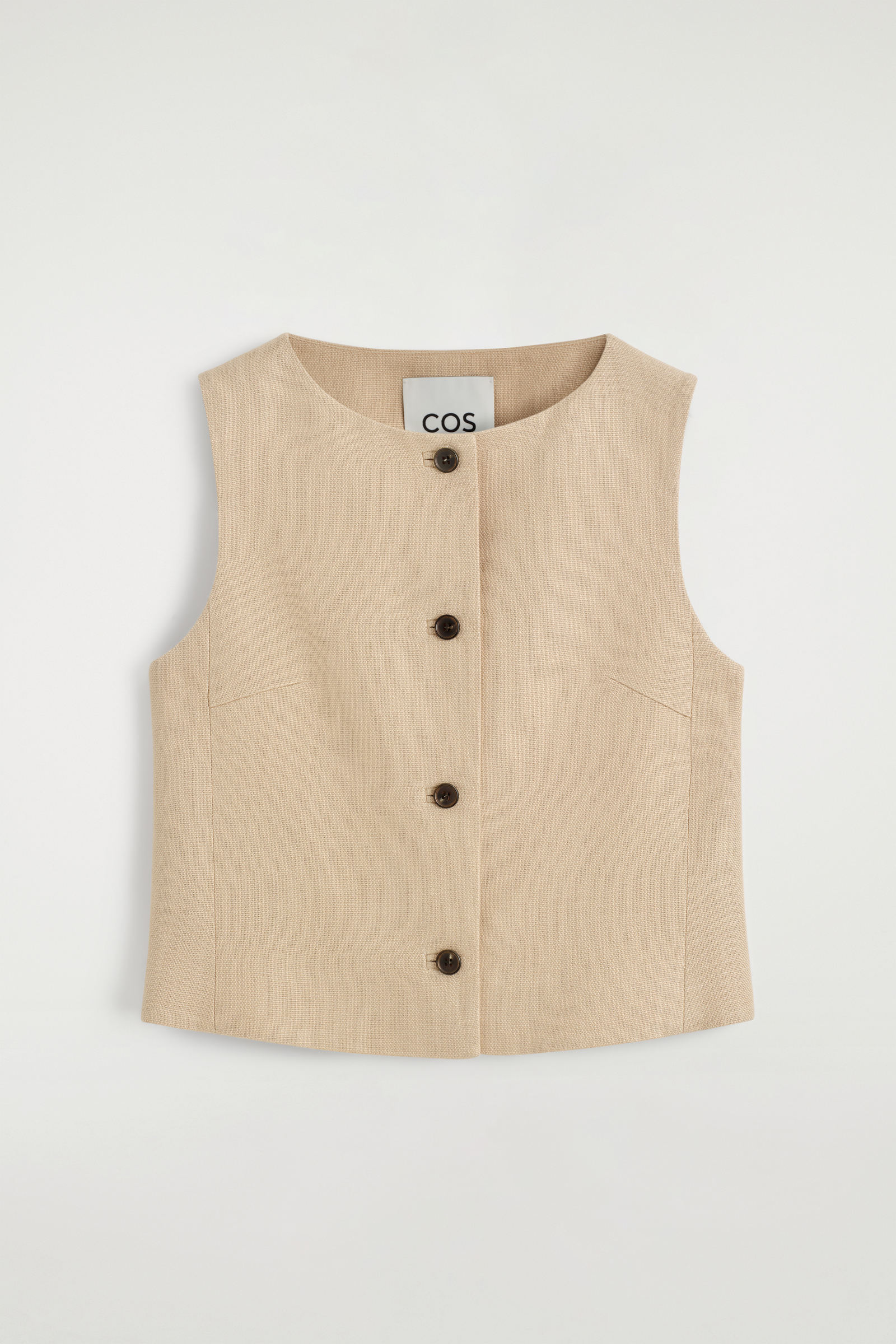 TAILORED WAISTCOATBEIGE