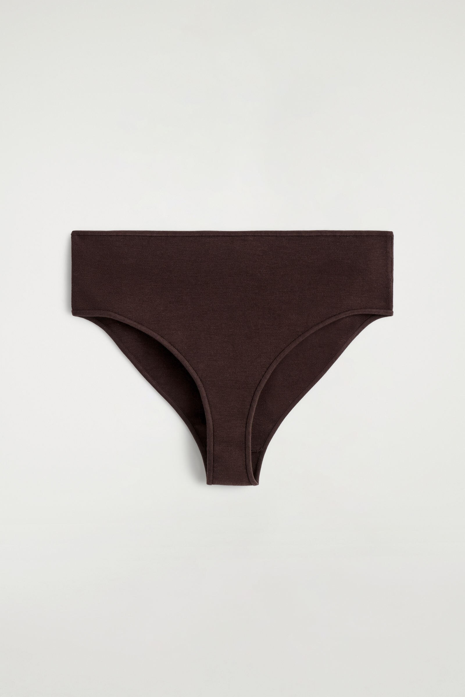 RIBBED SILK MICRO SHORTSBITTER CHOCOLATE