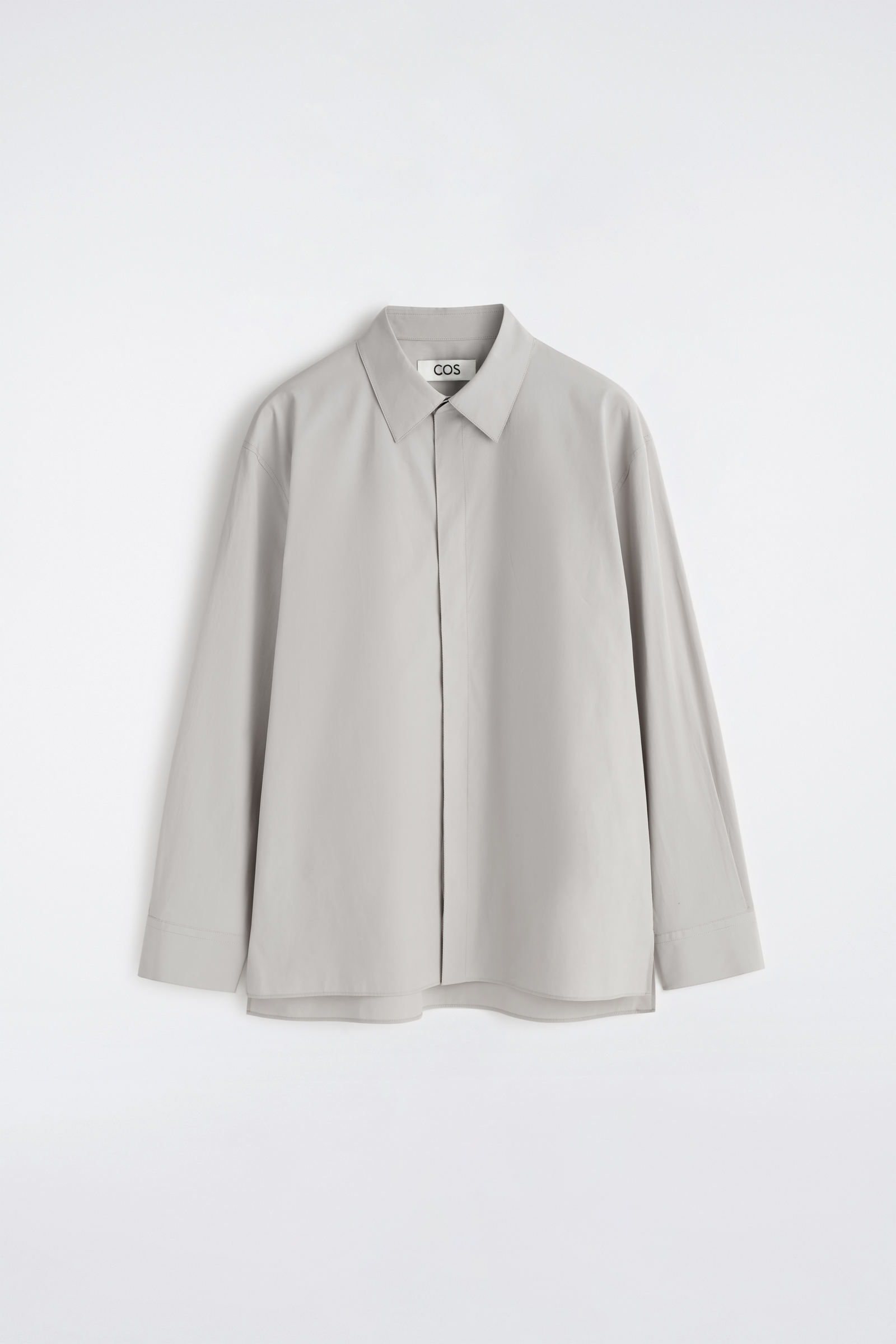 TAILORED COTTON SHIRTDOVE GREY
