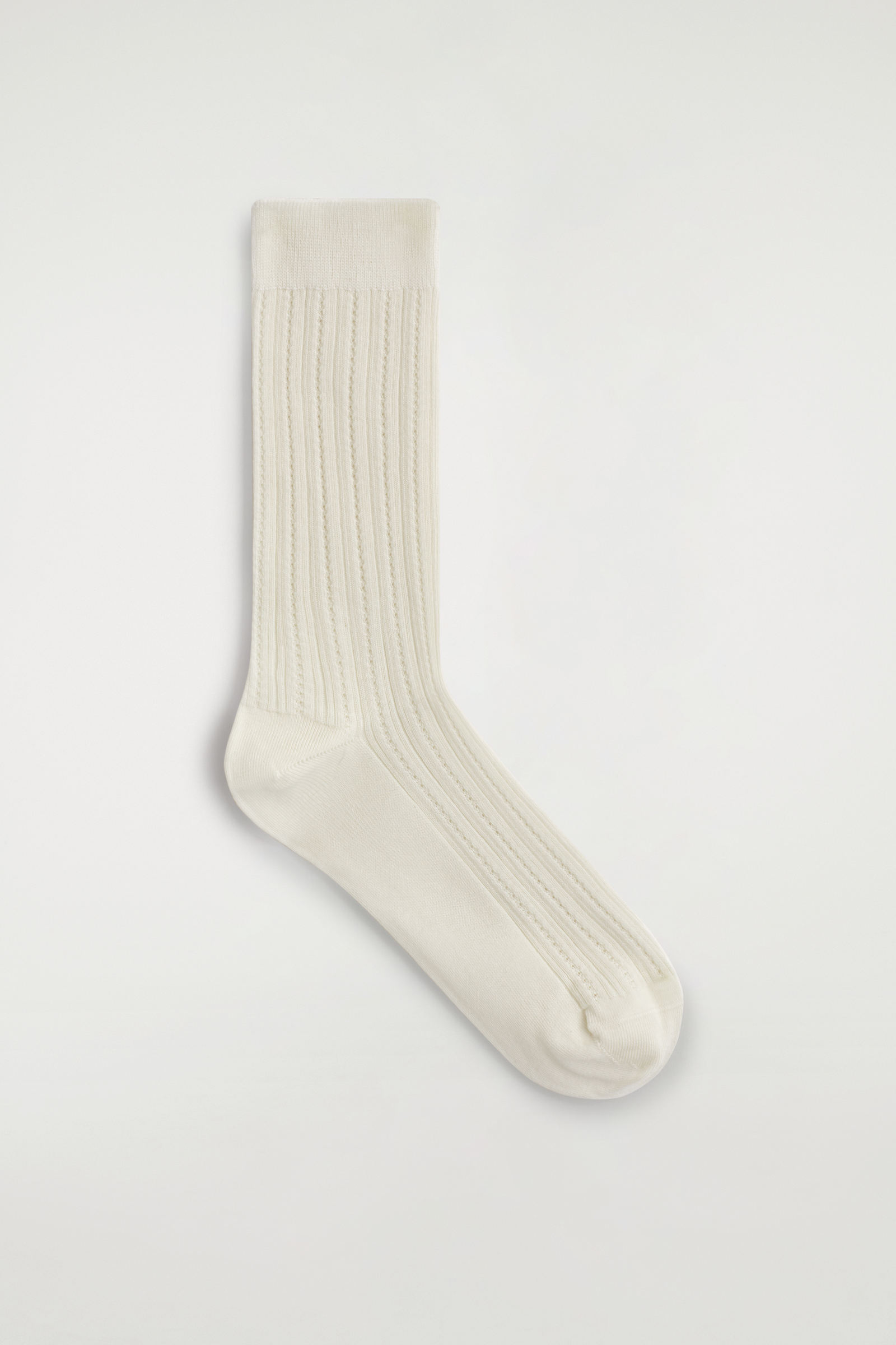POINTELLE-KNIT SOCKSIVORY