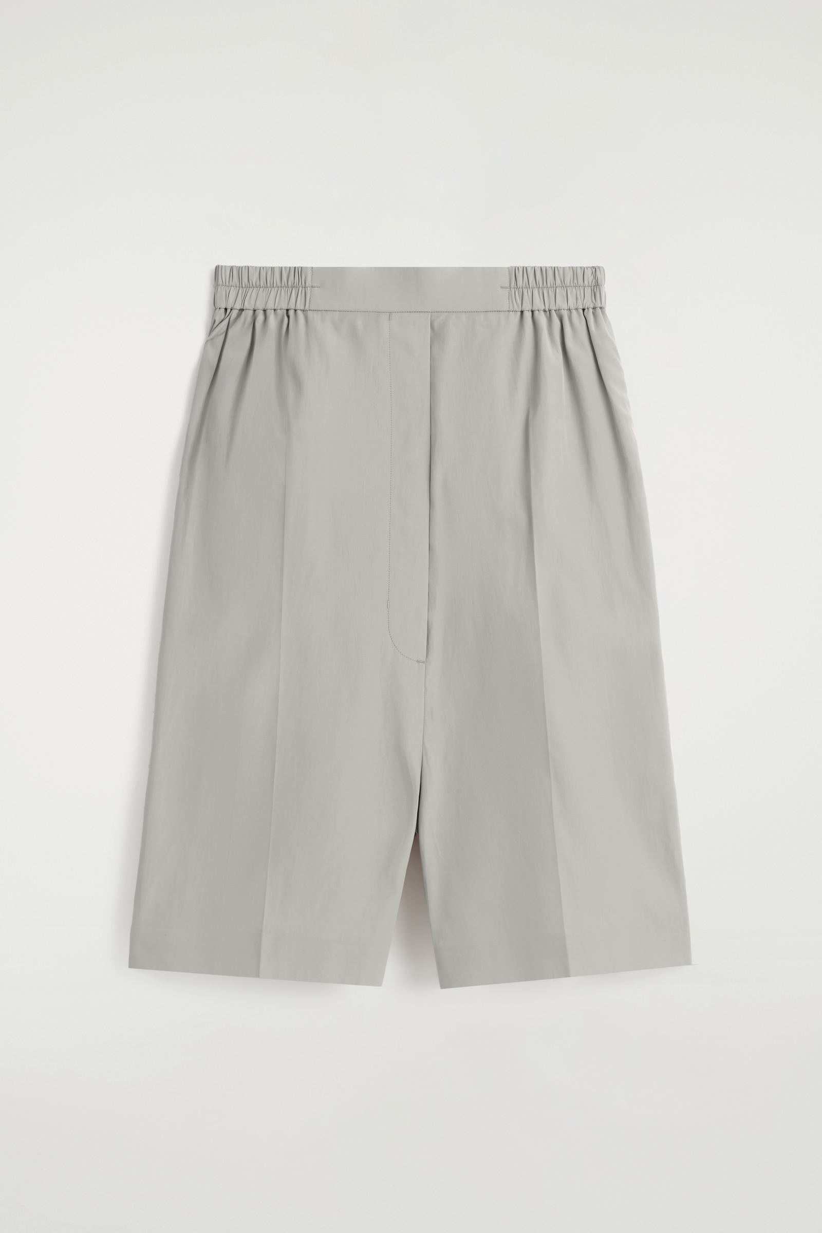 DROPPED-CROTCH TAILORED SHORTSDOVE GREY