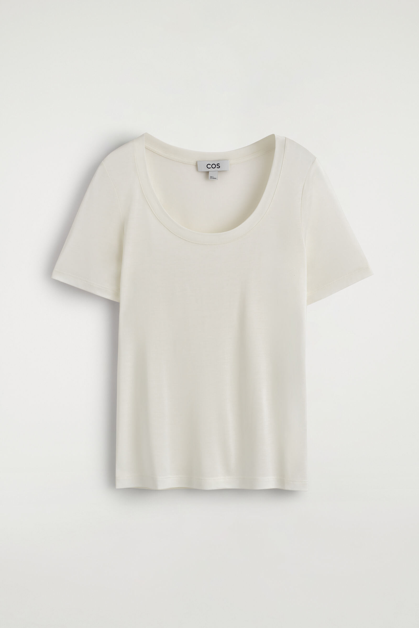 SLIM SILK T-SHIRTIVORY