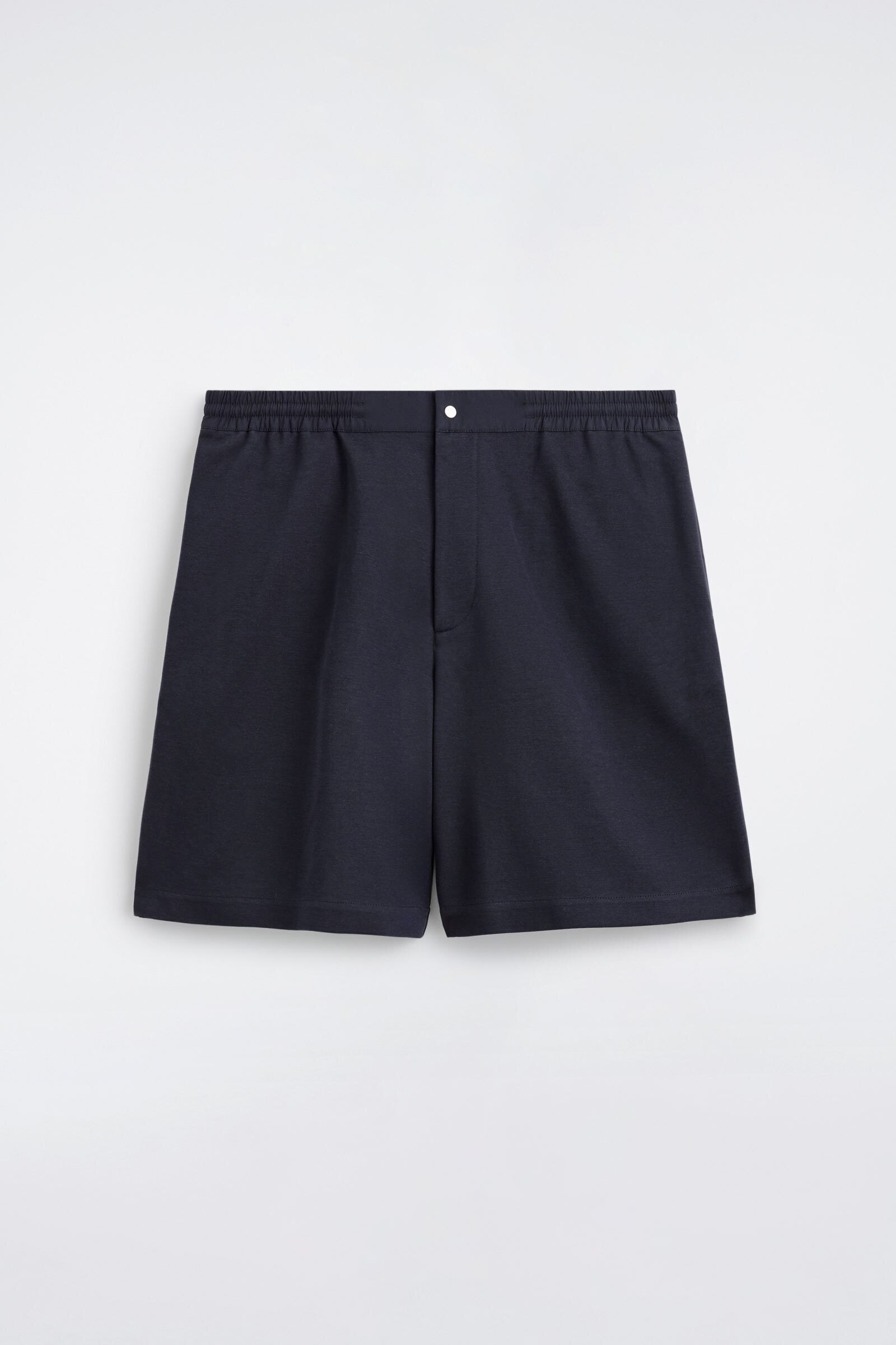 ELASTICATED PANELLED JERSEY SHORTSNAVY