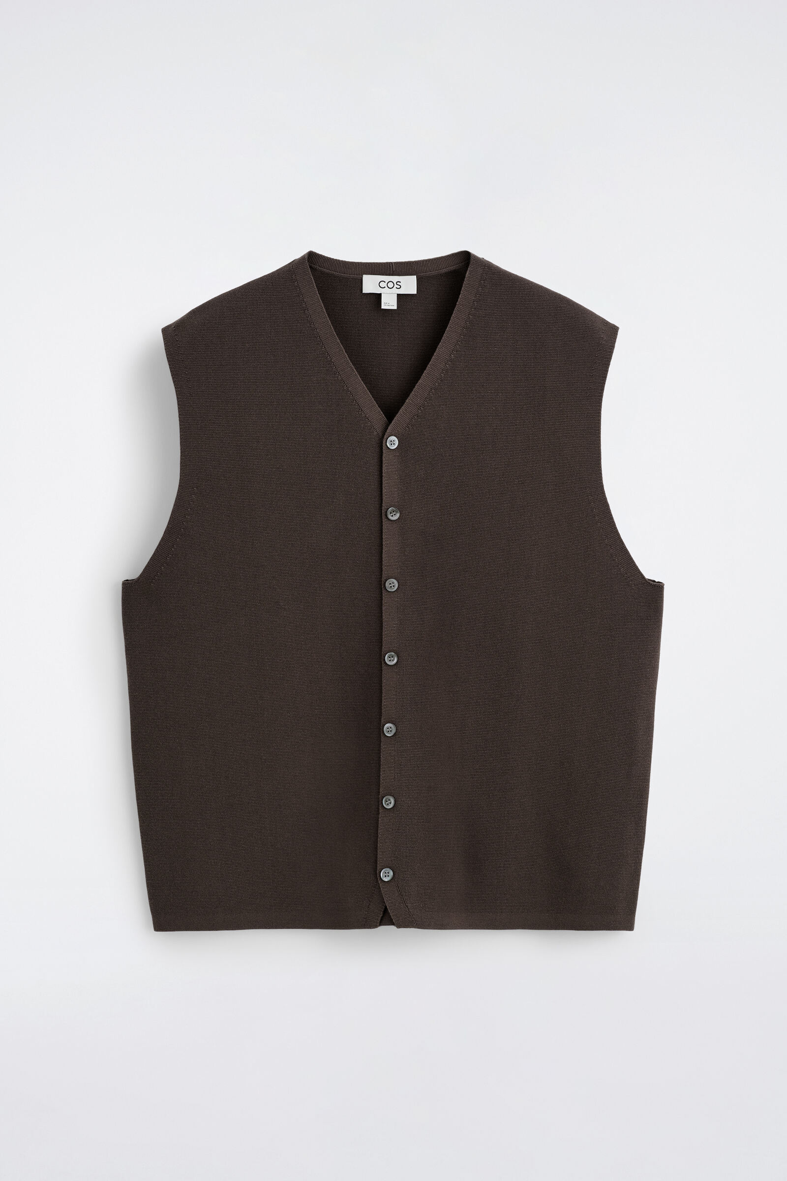 MILANO-KNIT WAISTCOATBROWN