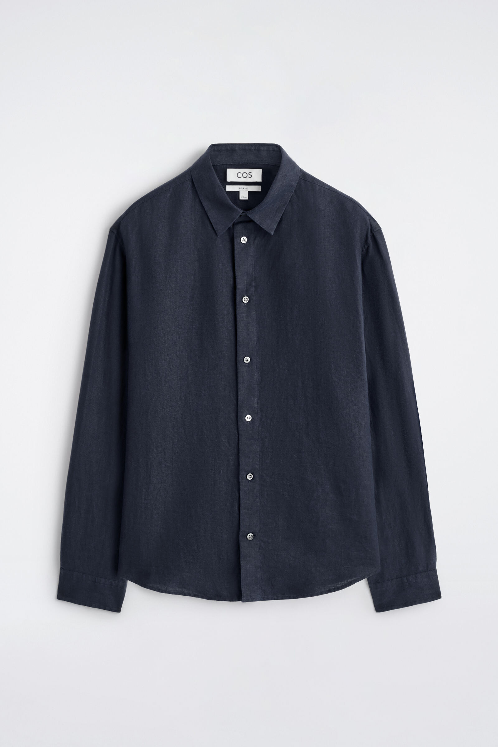 RELAXED LINEN SHIRTNAVY