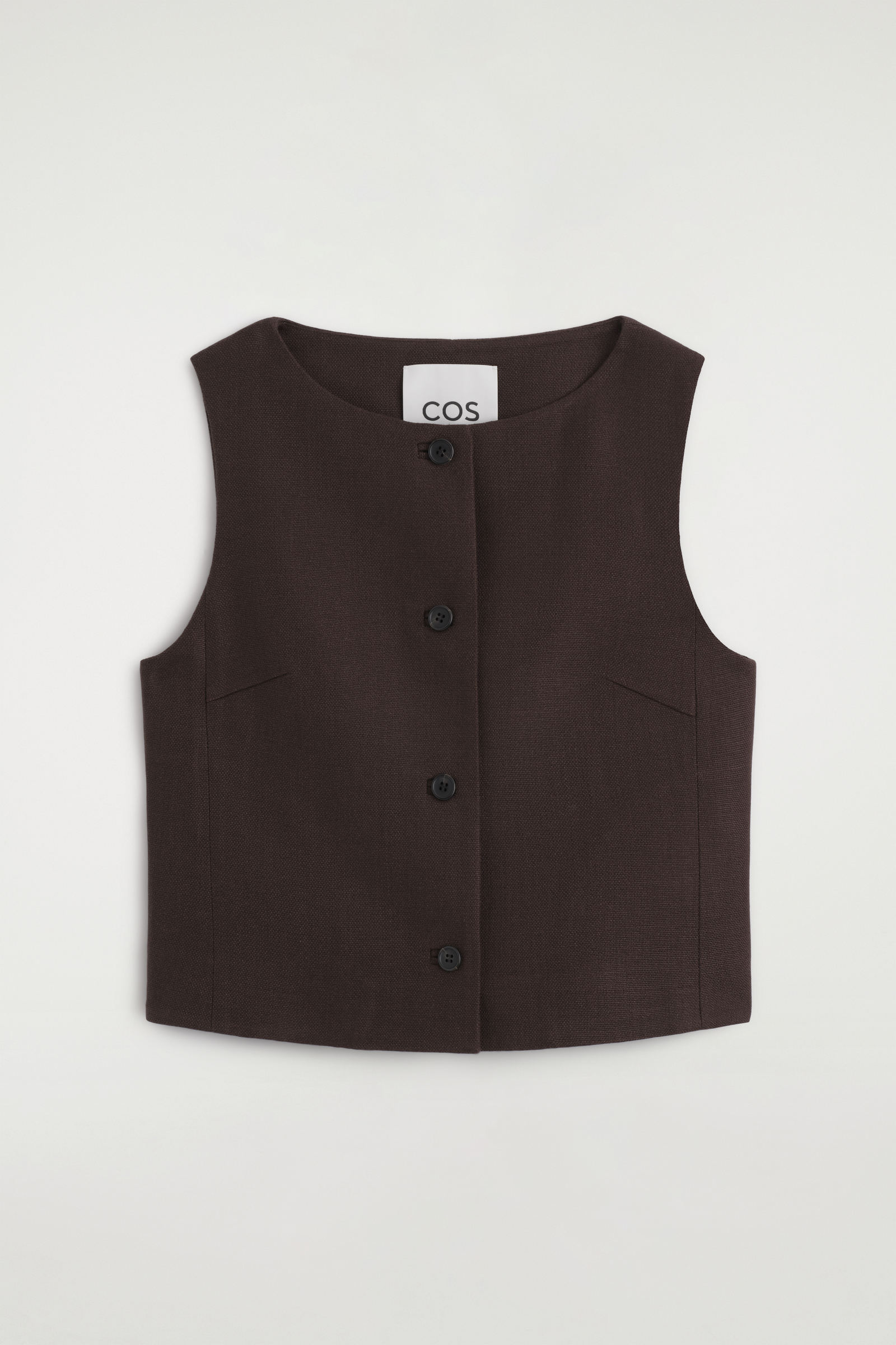 TAILORED WAISTCOATBROWN