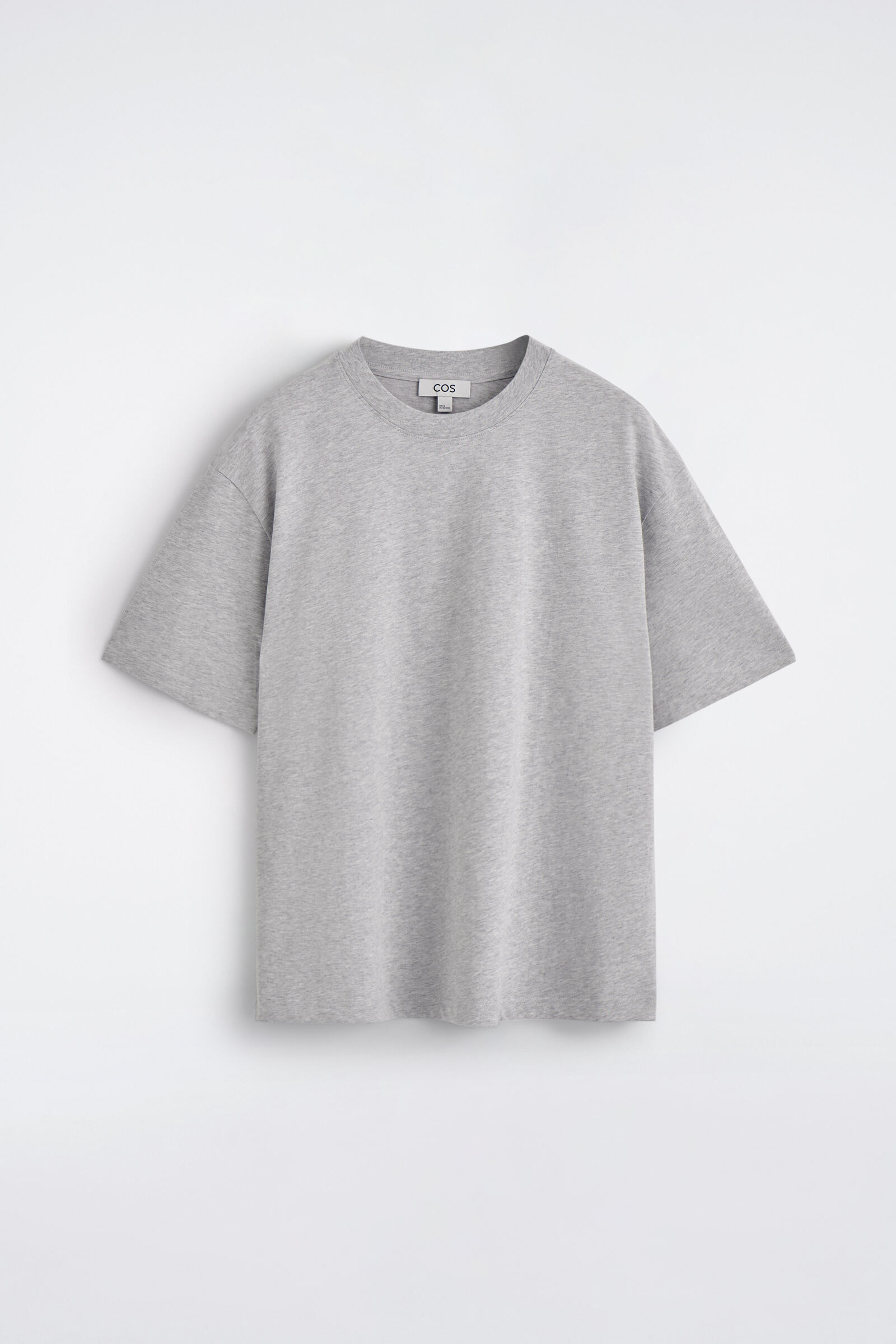RELAXED LIGHTWEIGHT COTTON T-SHIRTGREY MÉLANGE