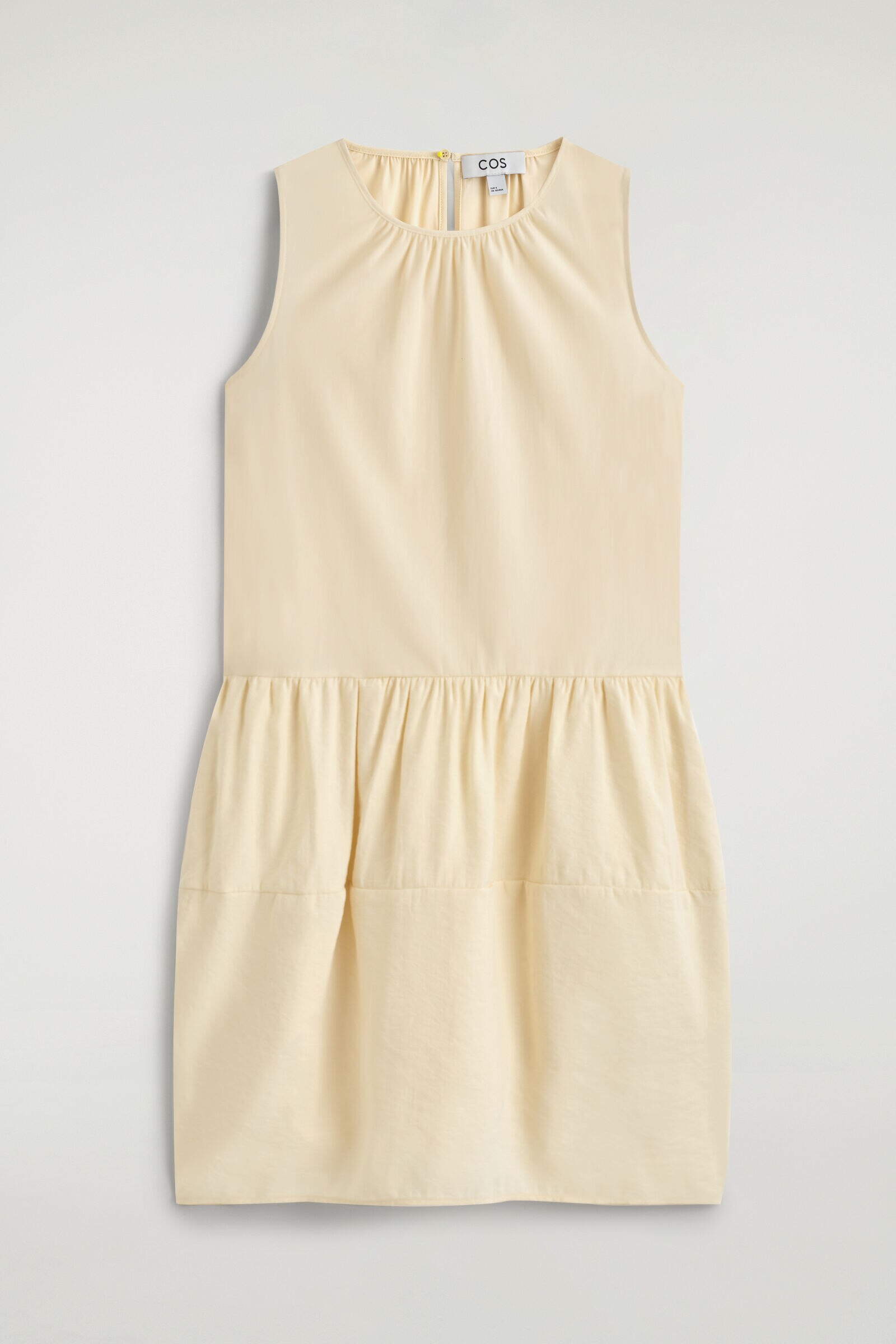 PANELLED MINI DRESSBUTTER YELLOW