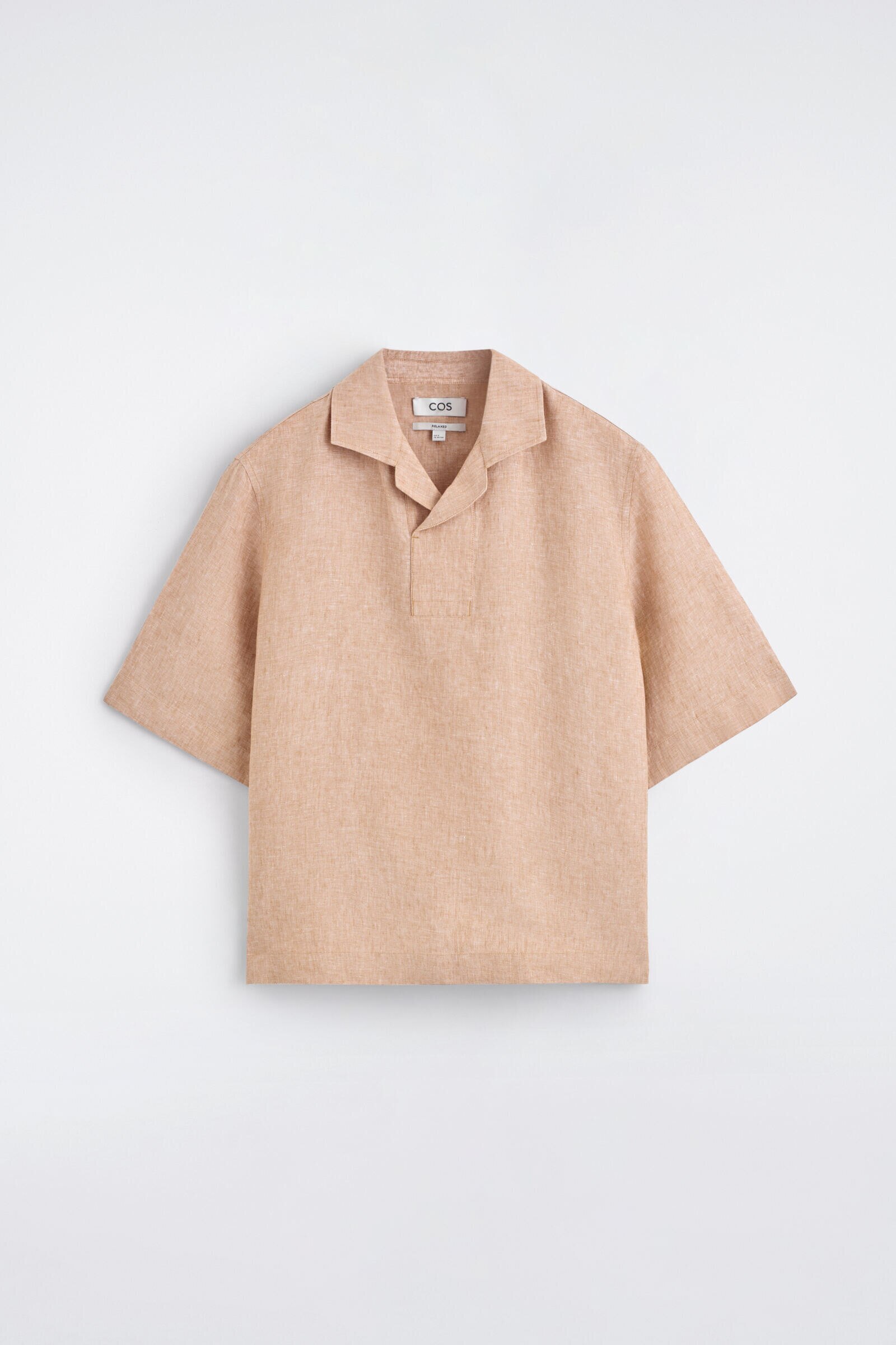 LINEN POPOVER SHIRTORANGE MÉLANGE