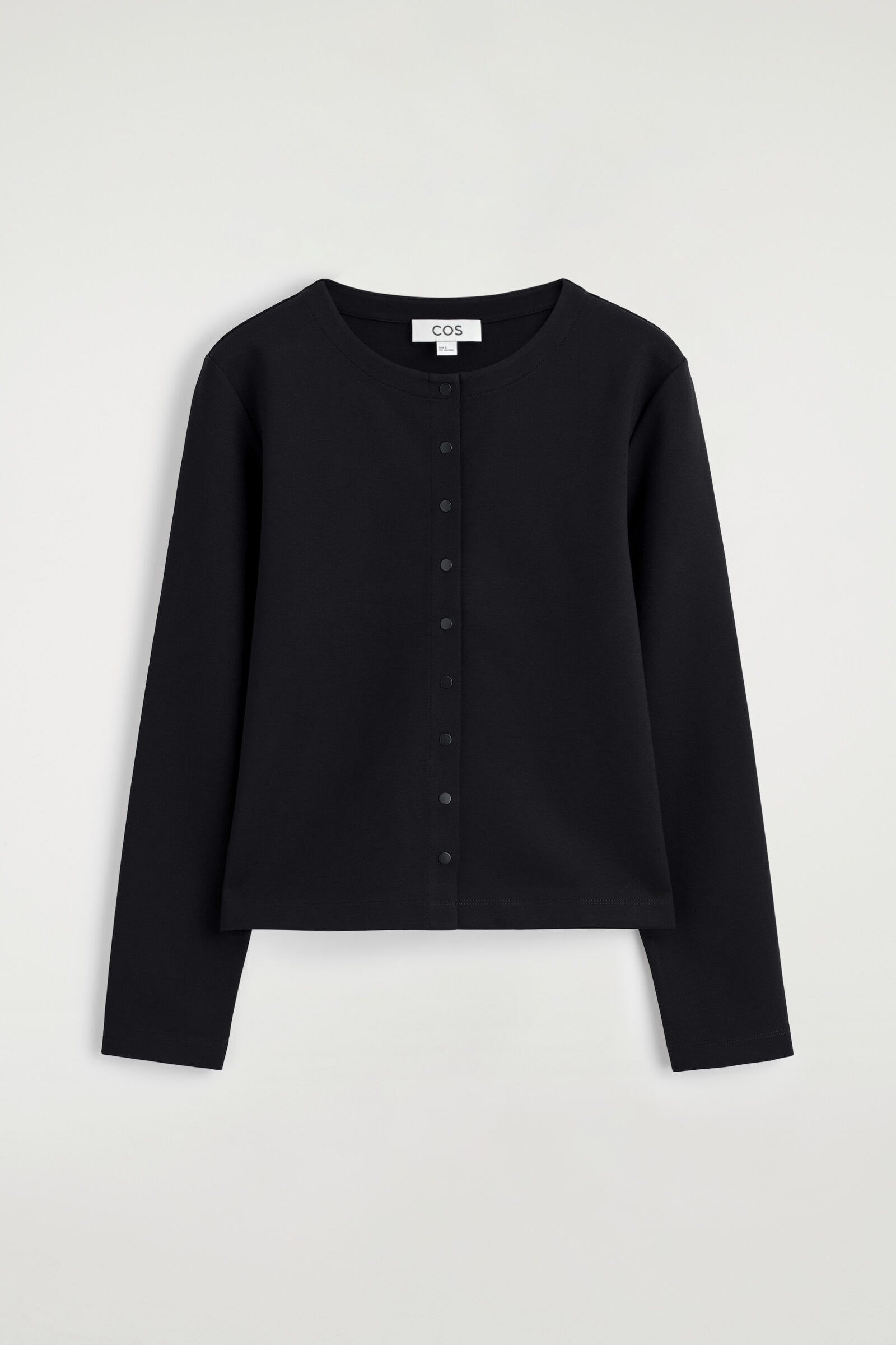 MINIMAL JERSEY CARDIGANBLACK