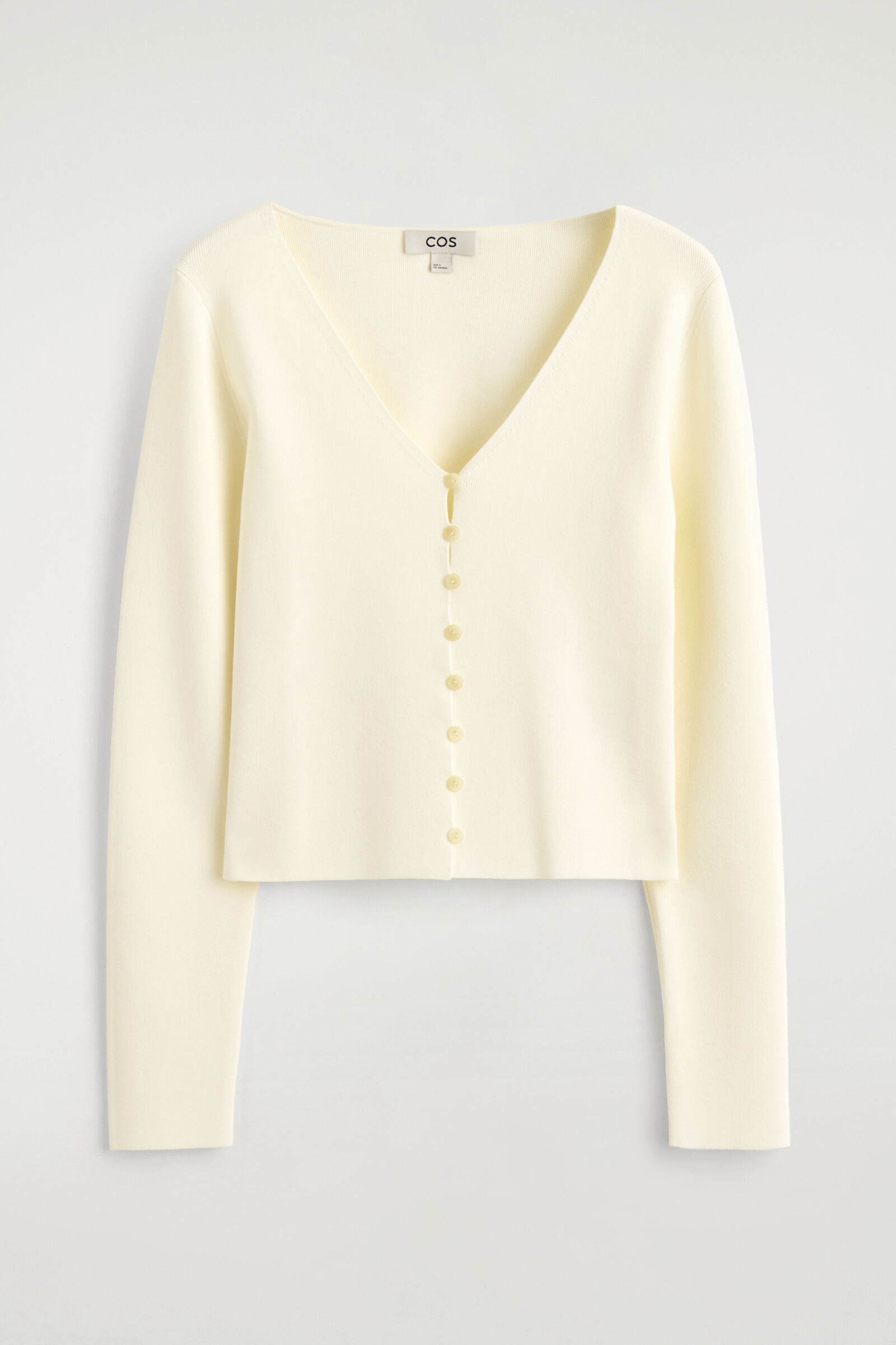 MINIMAL KNITTED V-NECK CARDIGANIVORY