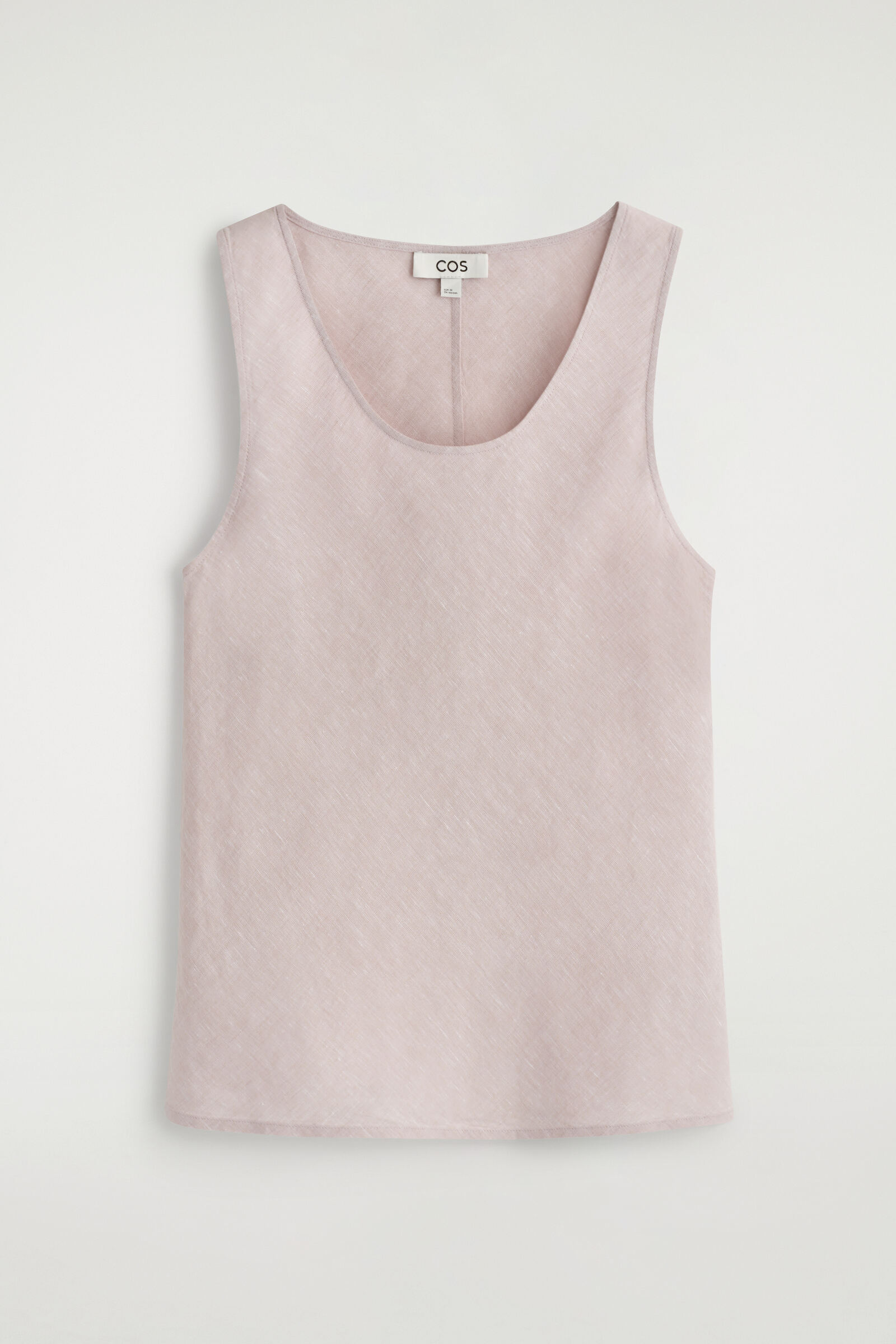 LINEN TANK TOPLIGHT PINK