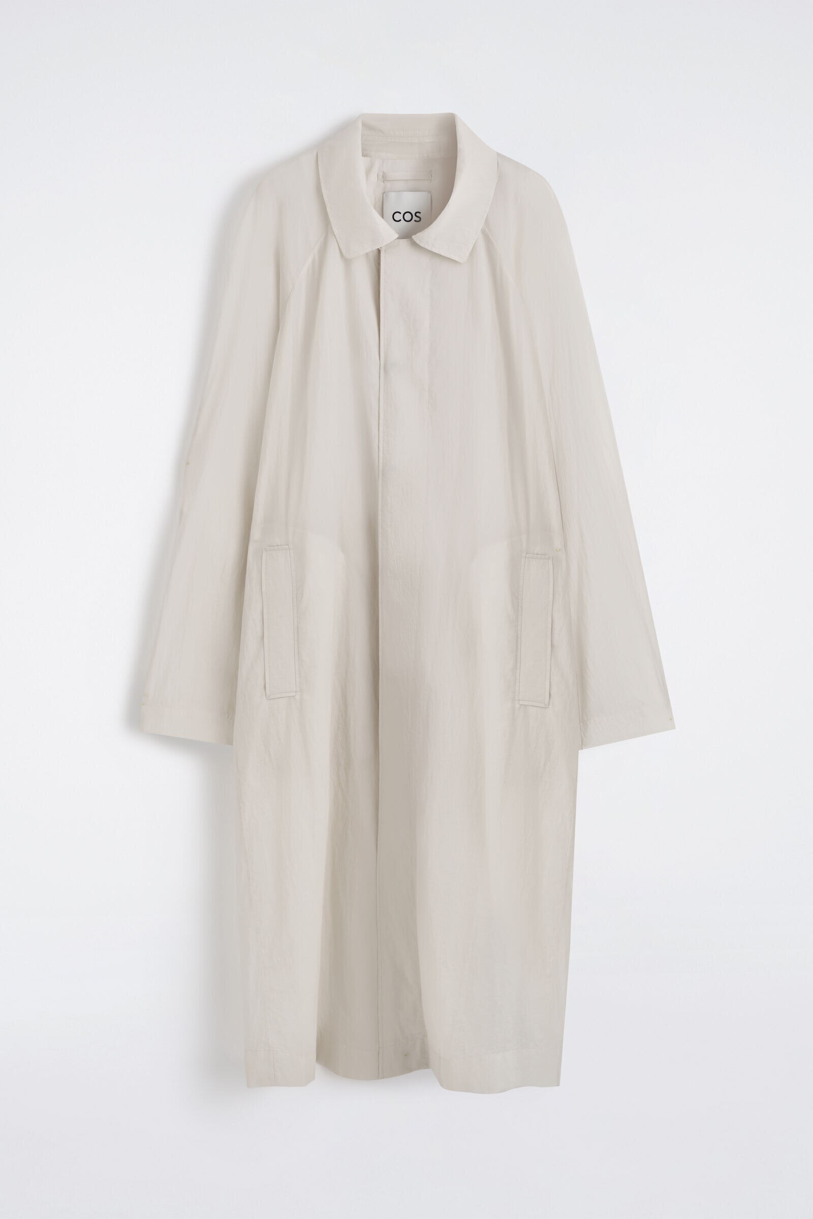 TECHNICAL SHEER-NYLON TRENCH COATECRU
