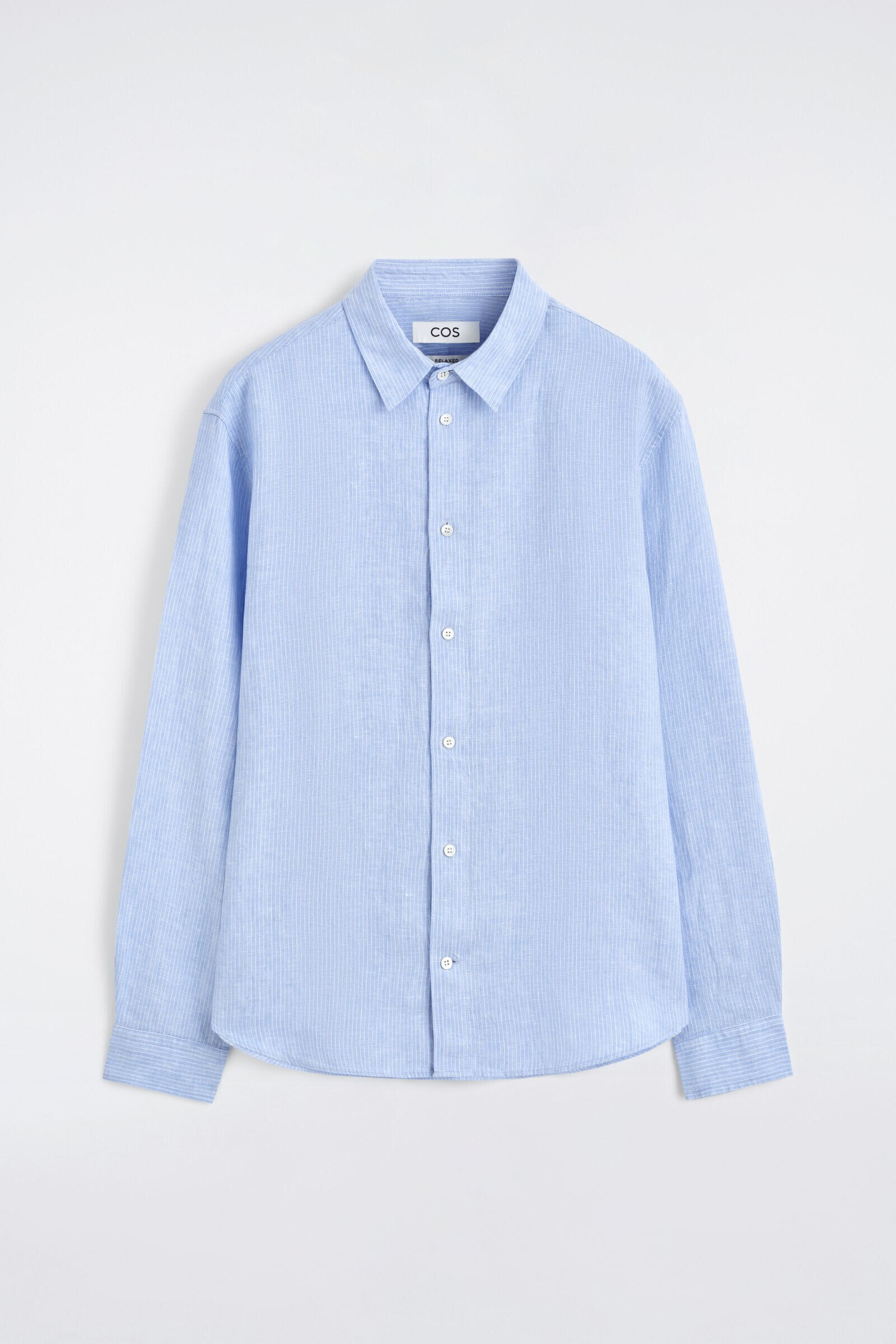 RELAXED LINEN SHIRTLIGHT BLUE / STRIPED