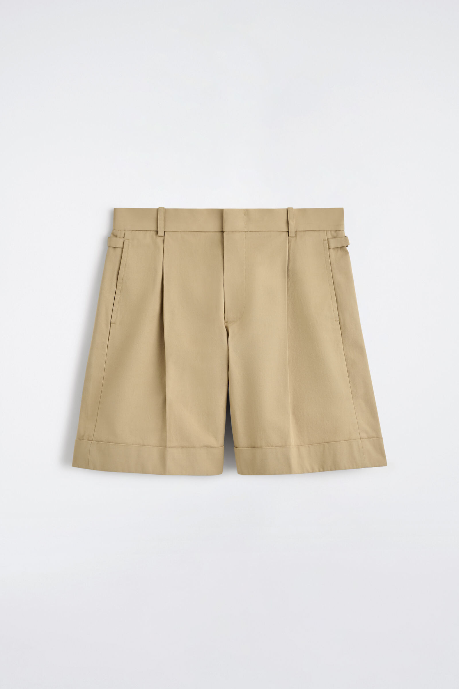COTTON-TWILL CHINO SHORTSBEIGE