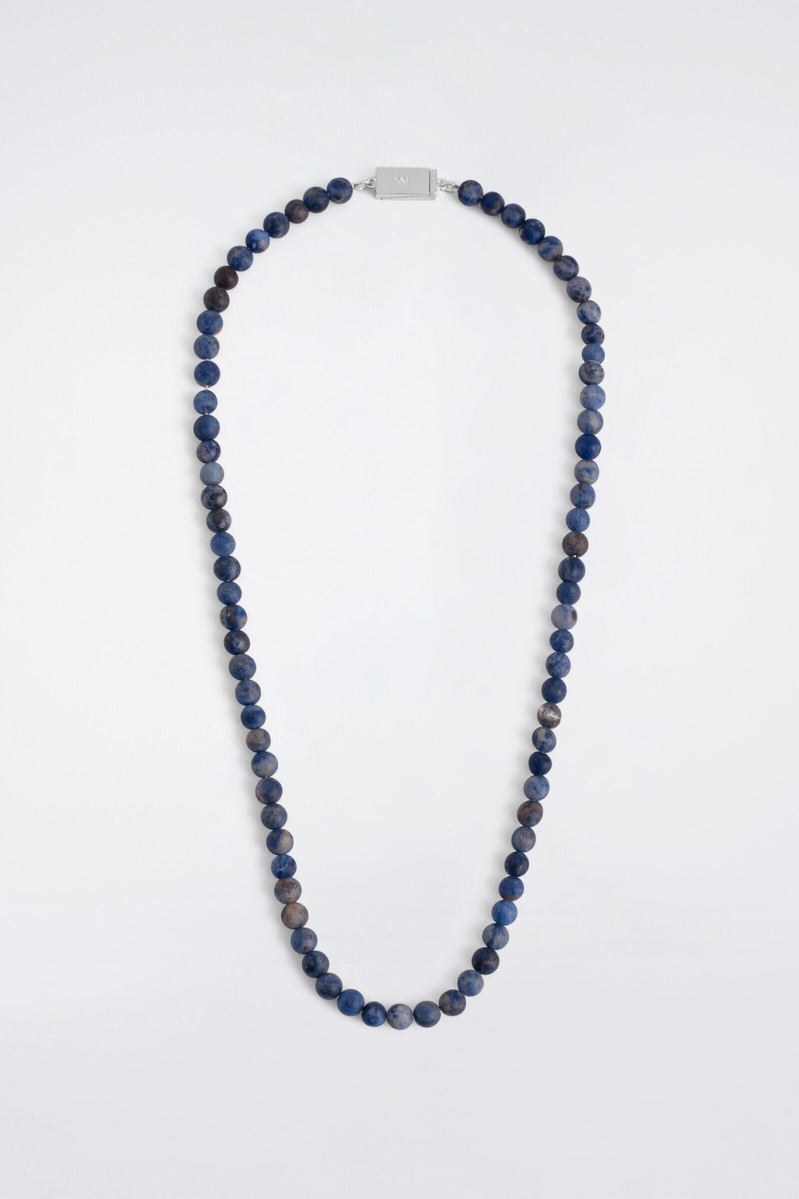 BEADED STONE NECKLACEBLUE