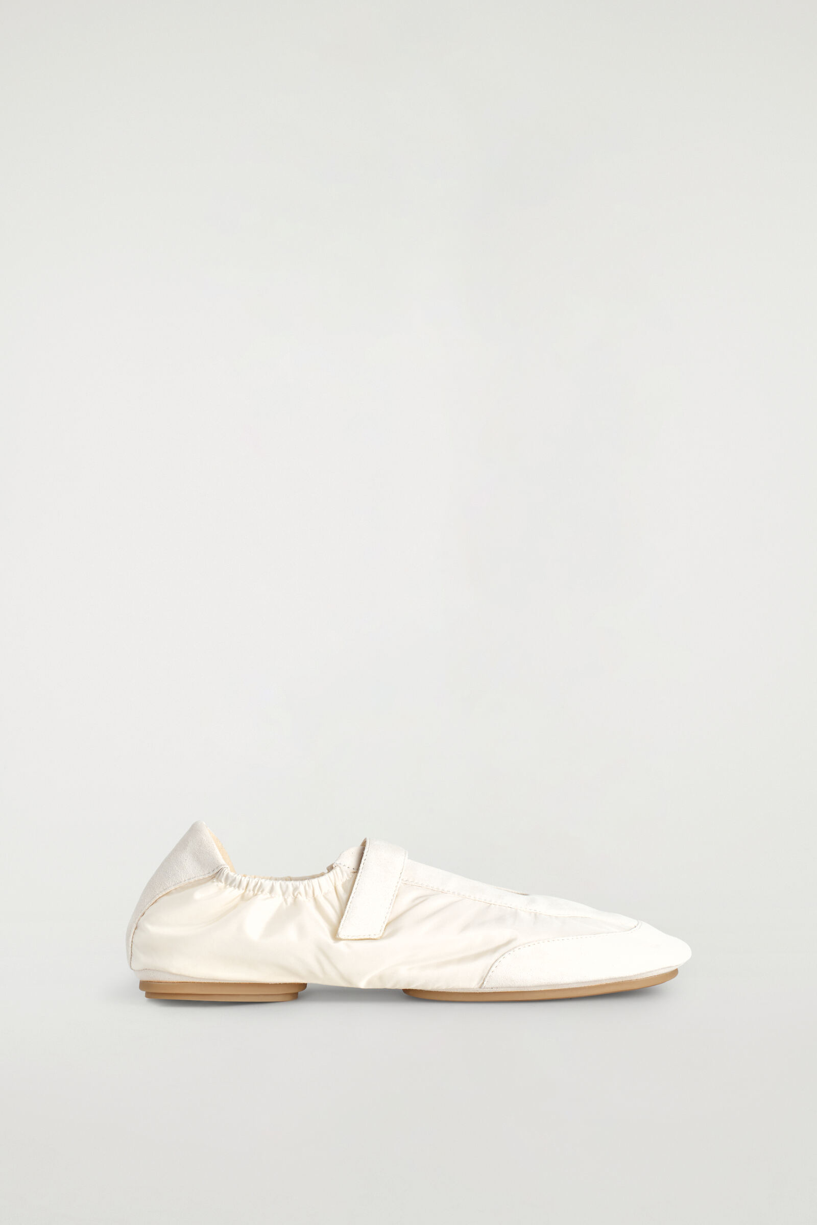 SUEDE-NYLON MARY-JANE TRAINERSWHITE
