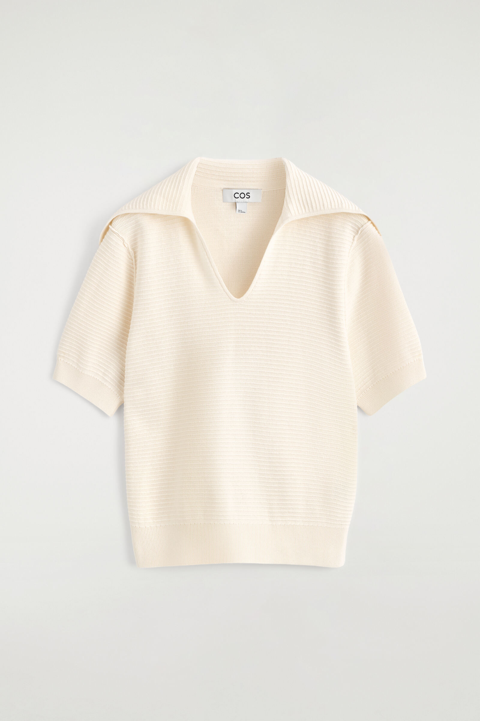 SAILOR-COLLAR KNITTED TOPIVORY