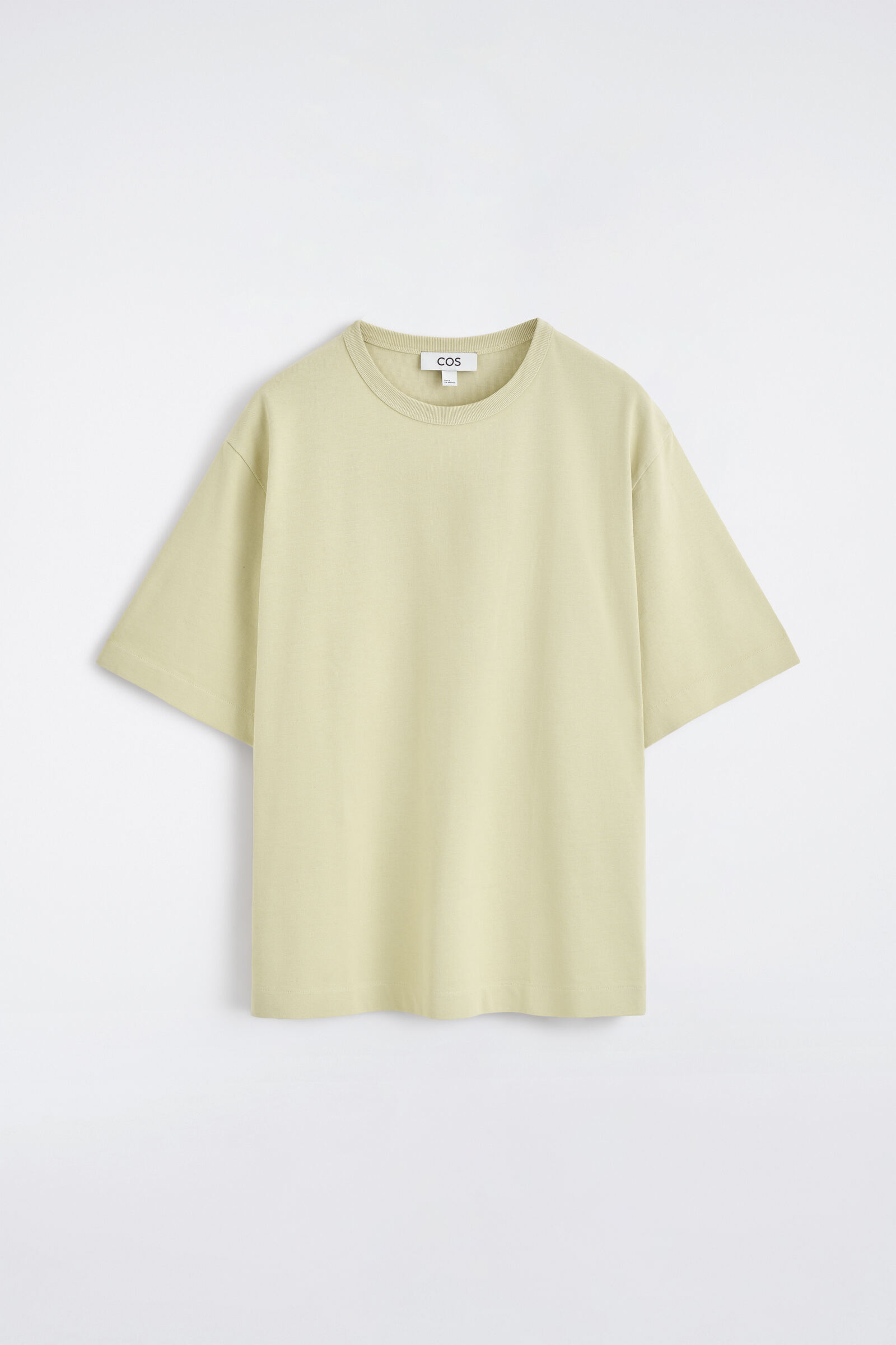 RELAXED GARMENT-WASHED COTTON T-SHIRTWASHED GREEN