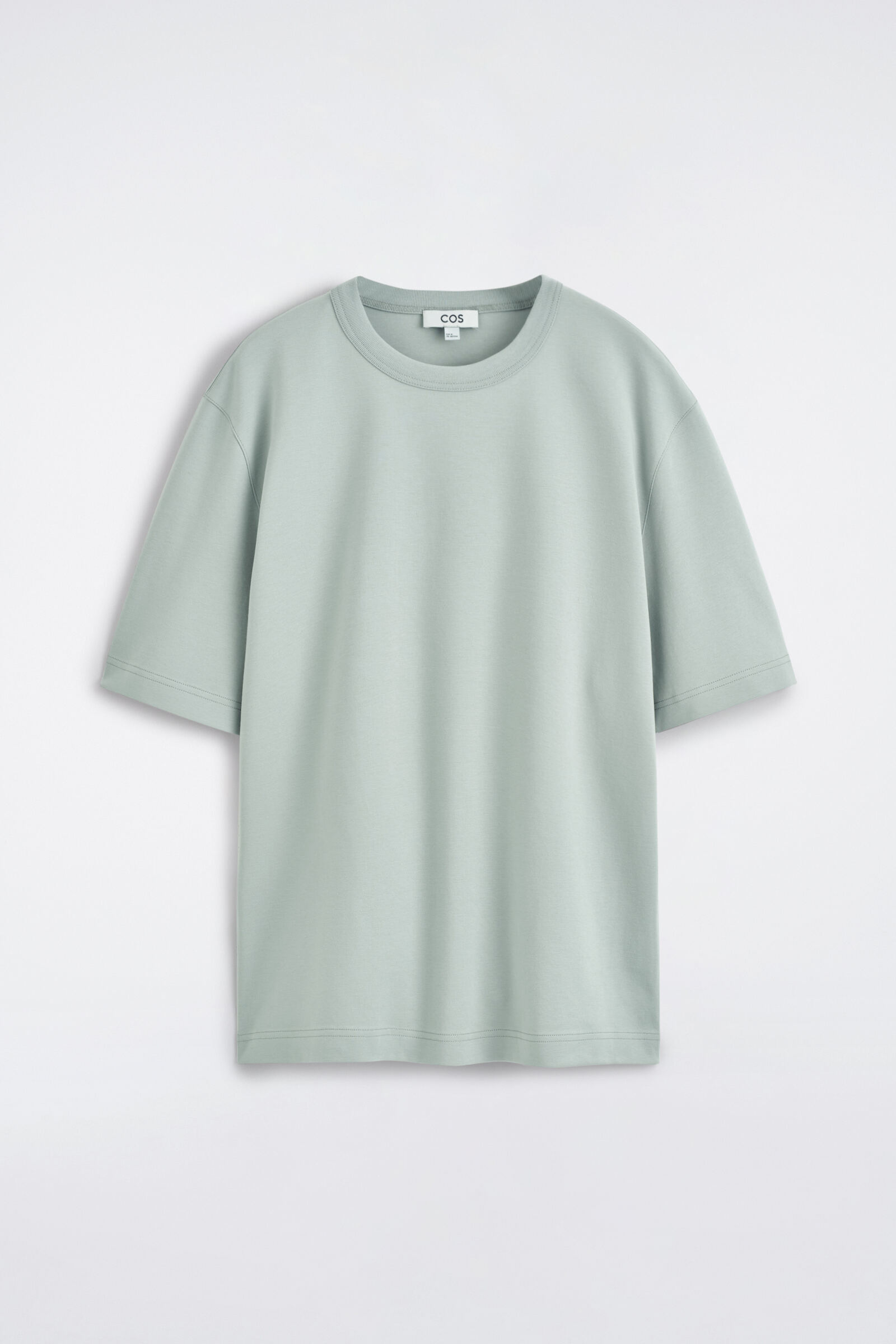 INTERLOCK COTTON CREW-NECK T-SHIRTLIGHT GREEN