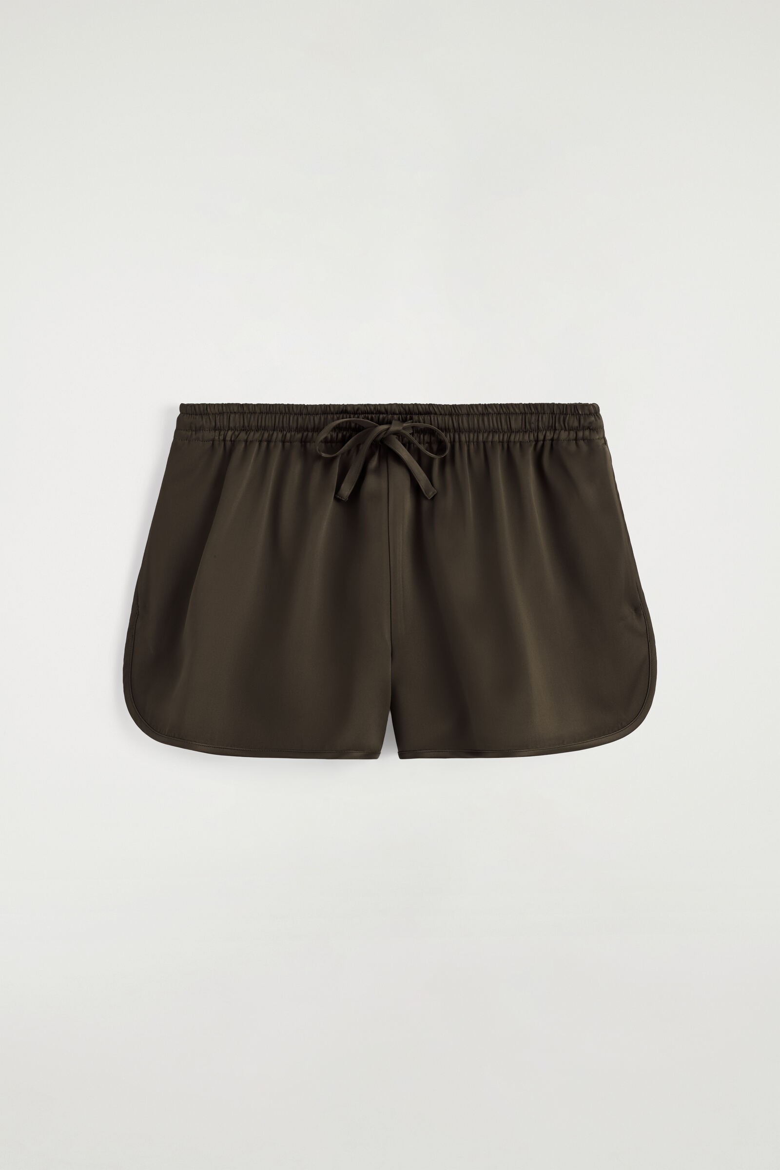 SATIN TRACK SHORTSBROWN