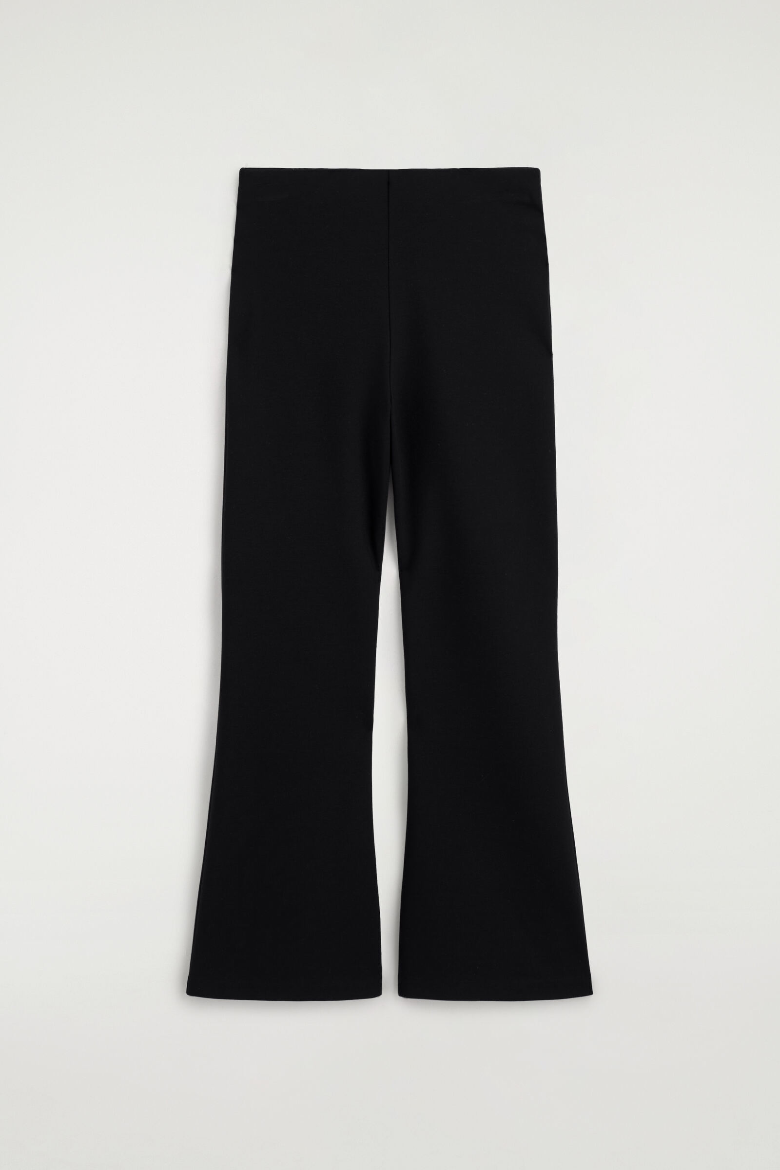 JERSEY FLARED TROUSERSBLACK