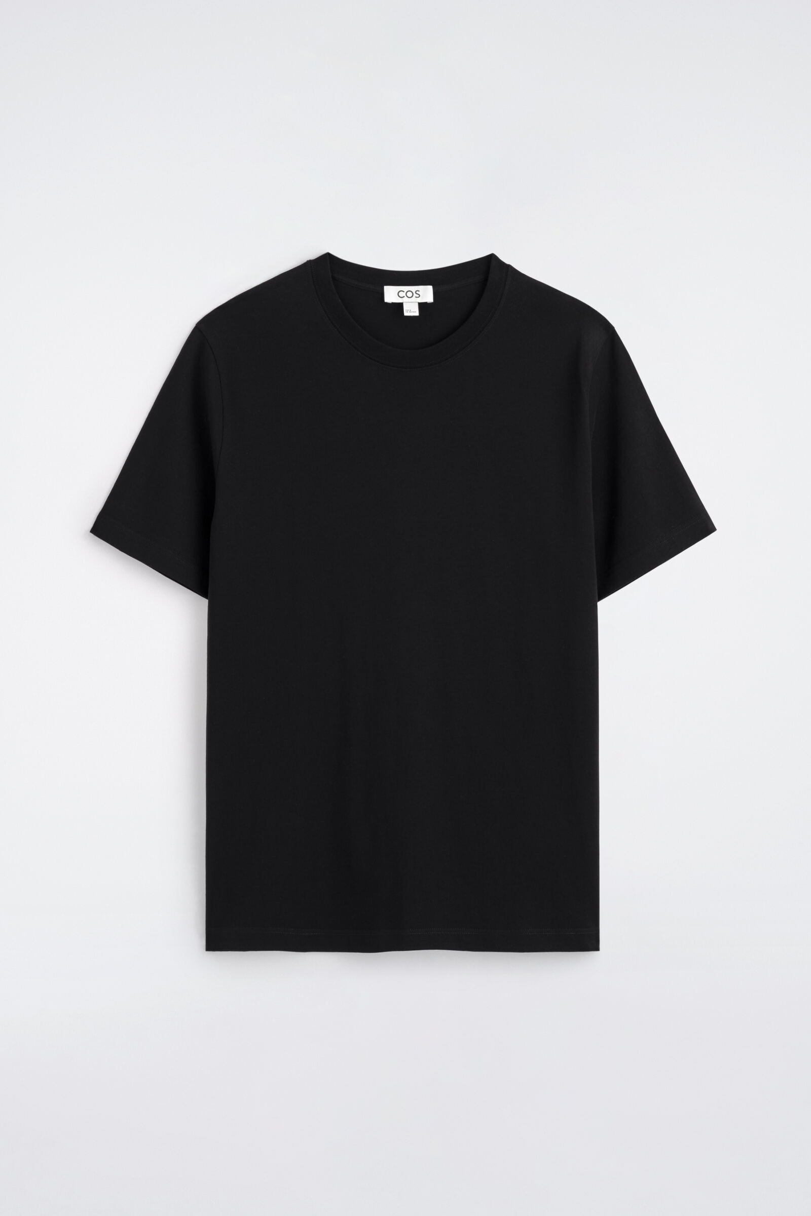 REGULAR-FIT COTTON T-SHIRTBLACK