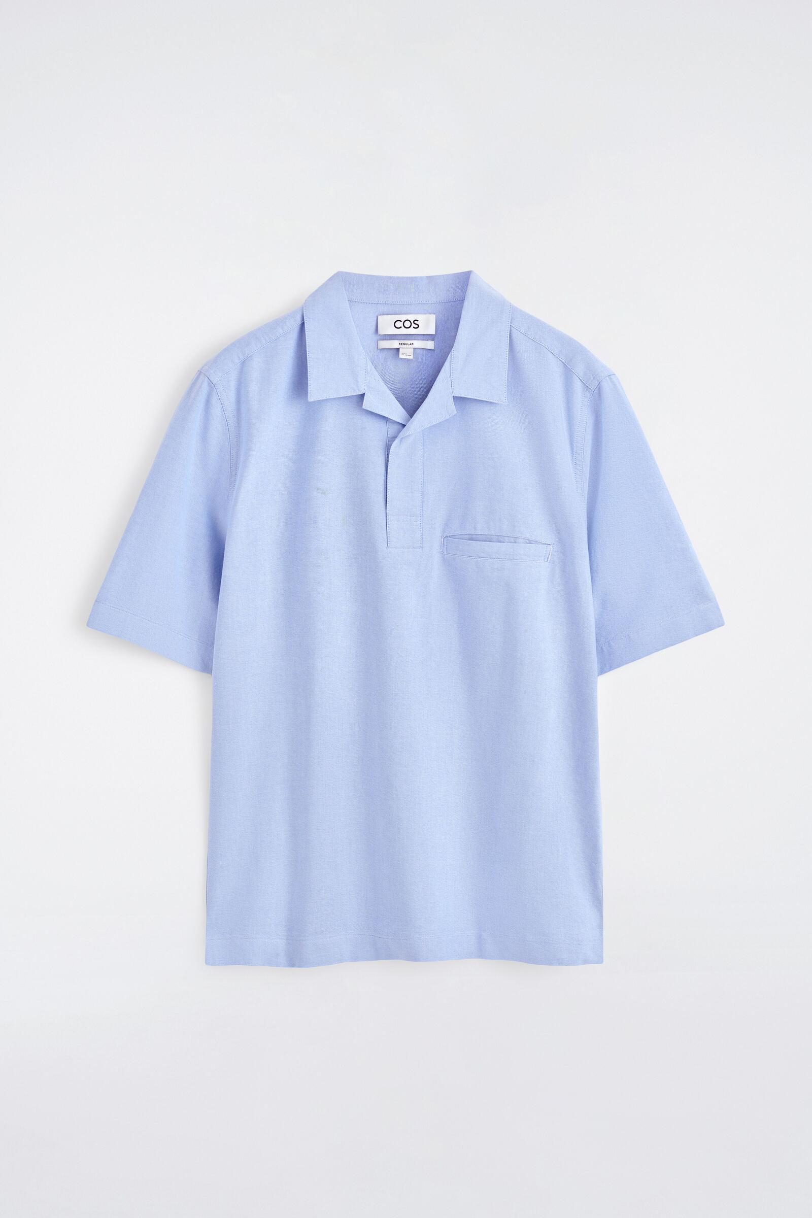 OXFORD COTTON POPOVER SHIRTLIGHT BLUE