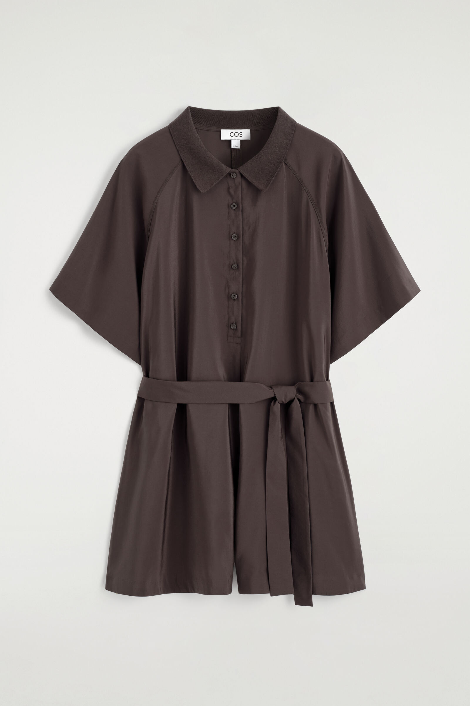 BELTED MODAL PLAYSUITBROWN